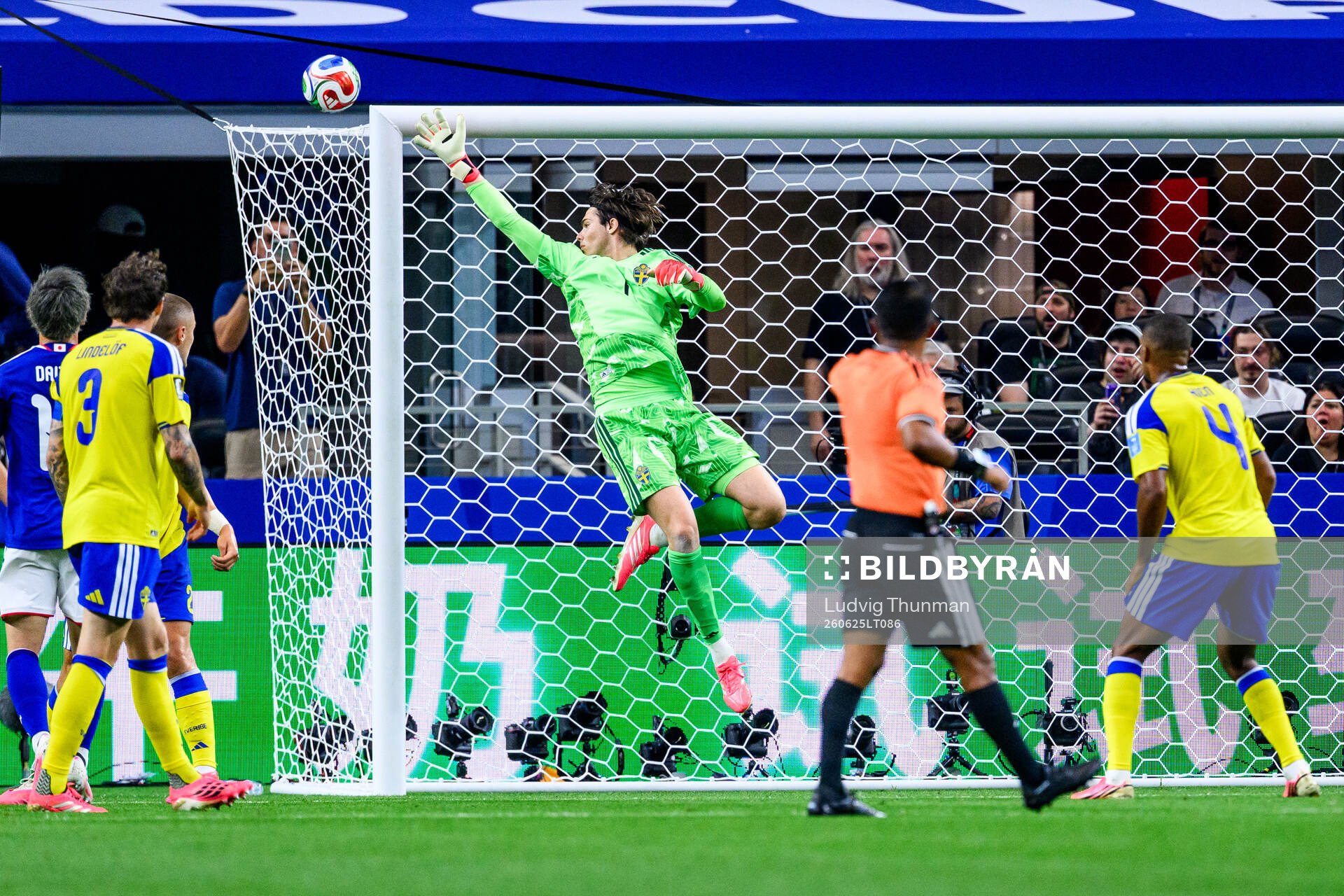 Goalkeeper Jacob Widell Zetterström of Sweden