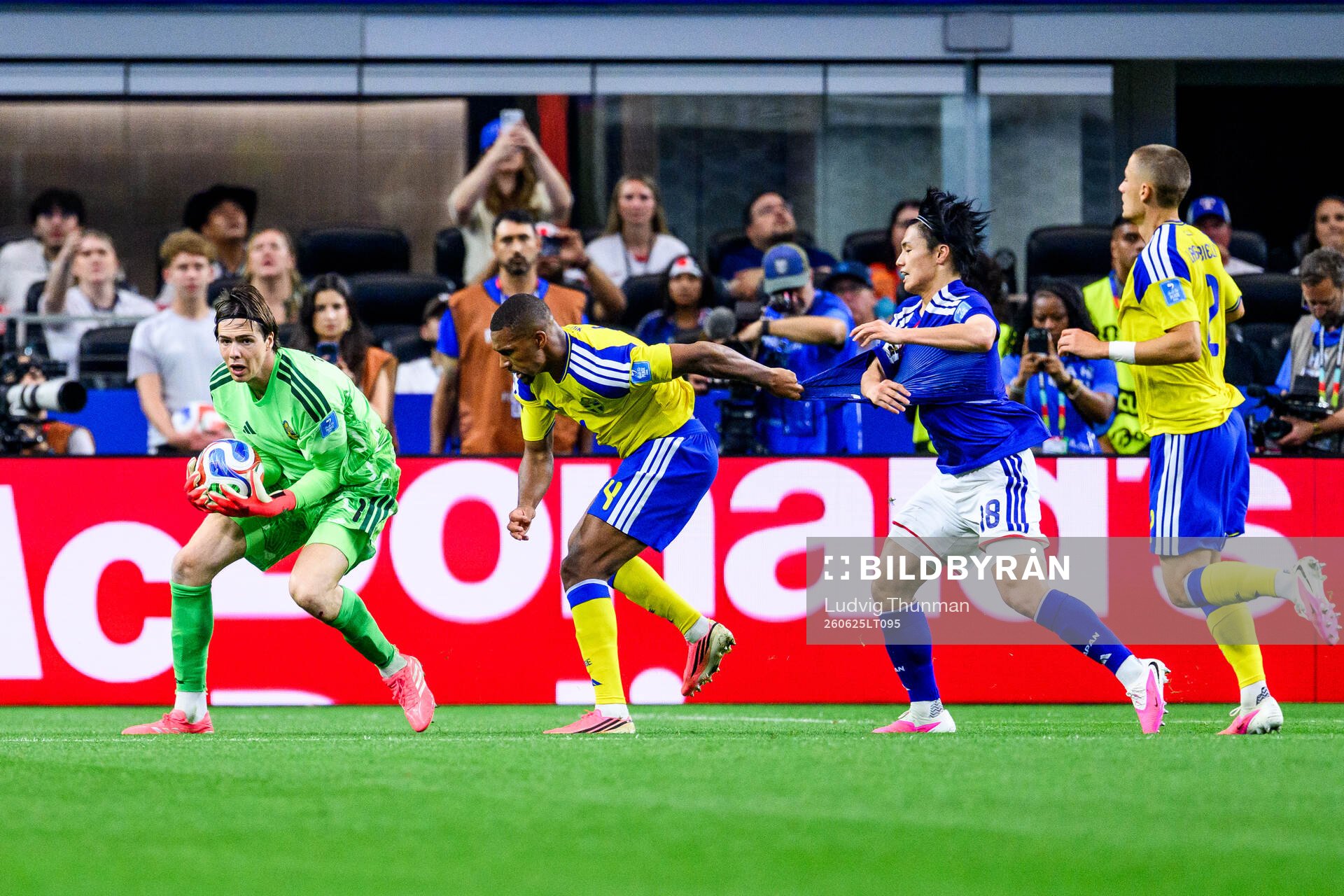 Goalkeeper Jacob Widell Zetterström of Sweden