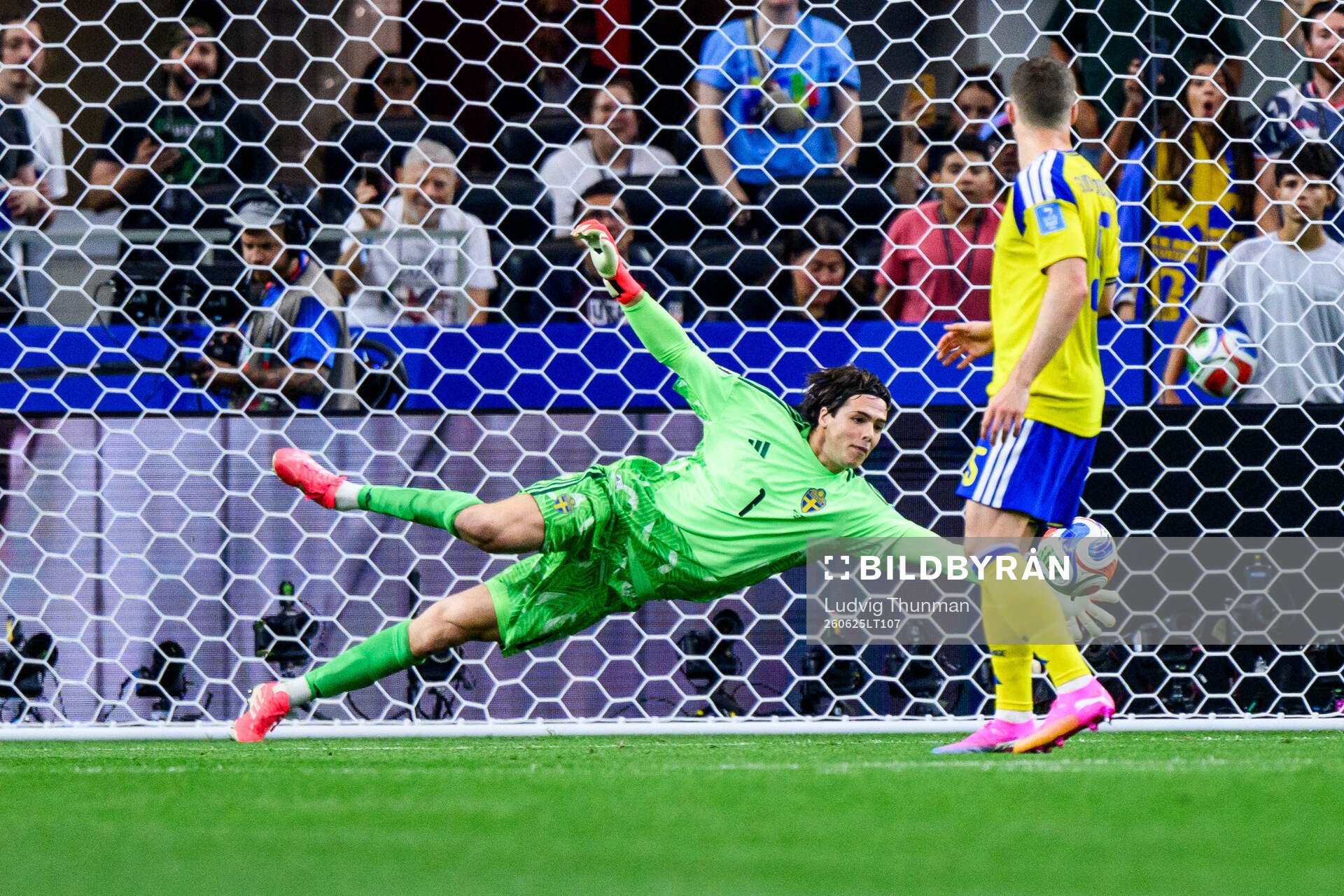 Goalkeeper Jacob Widell Zetterström of Sweden