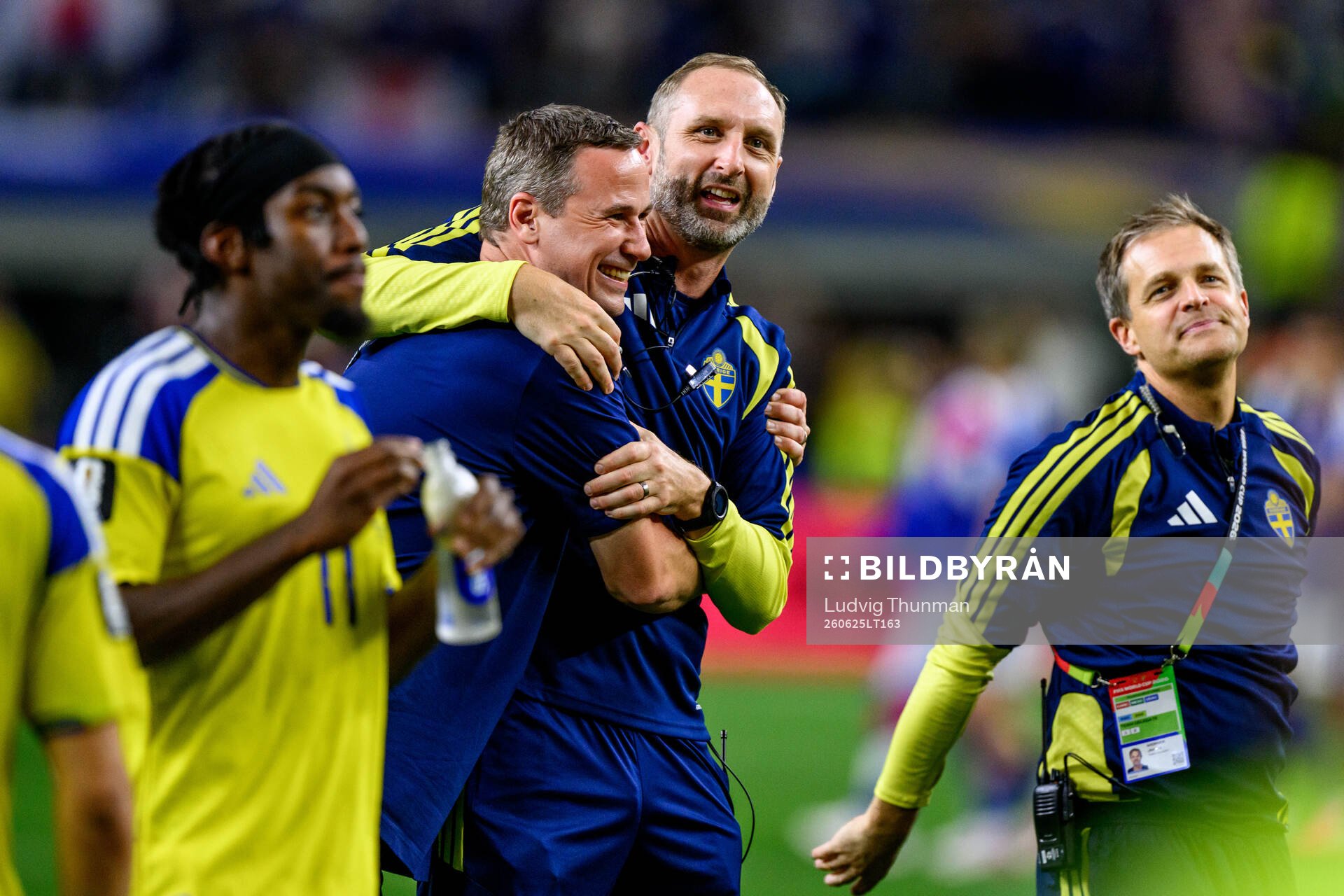 Assistant coach Andreas Georgson of Sweden