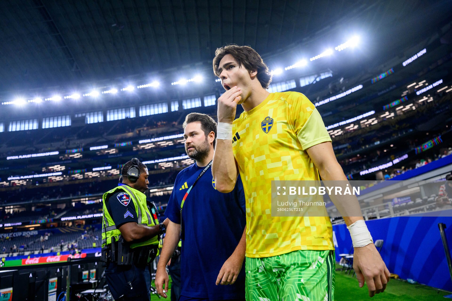 Goalkeeper Jacob Widell Zetterström of Sweden