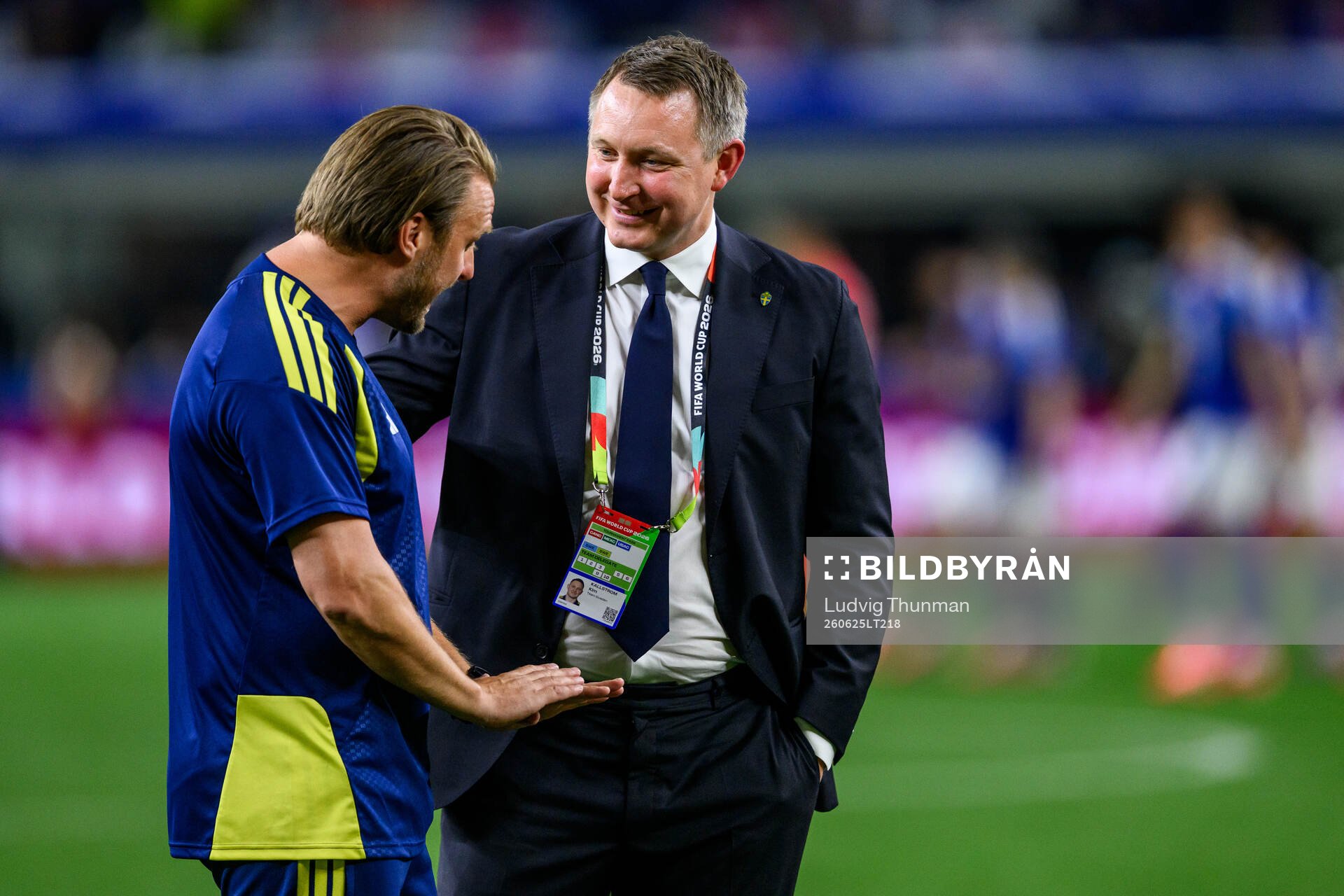Assistant coach Björn Hamberg of Sweden and Kim