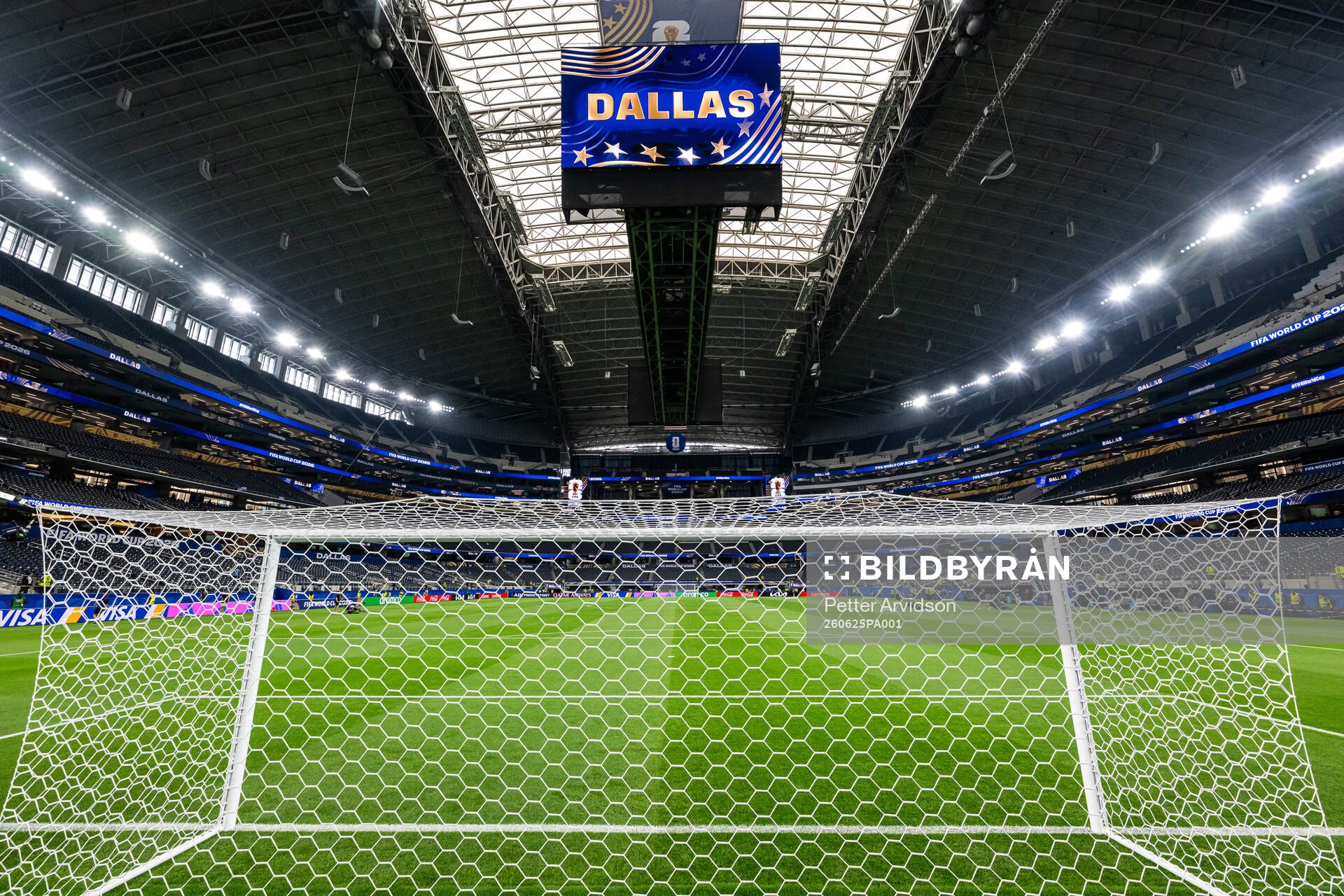 Interior view over Dallas Stadium