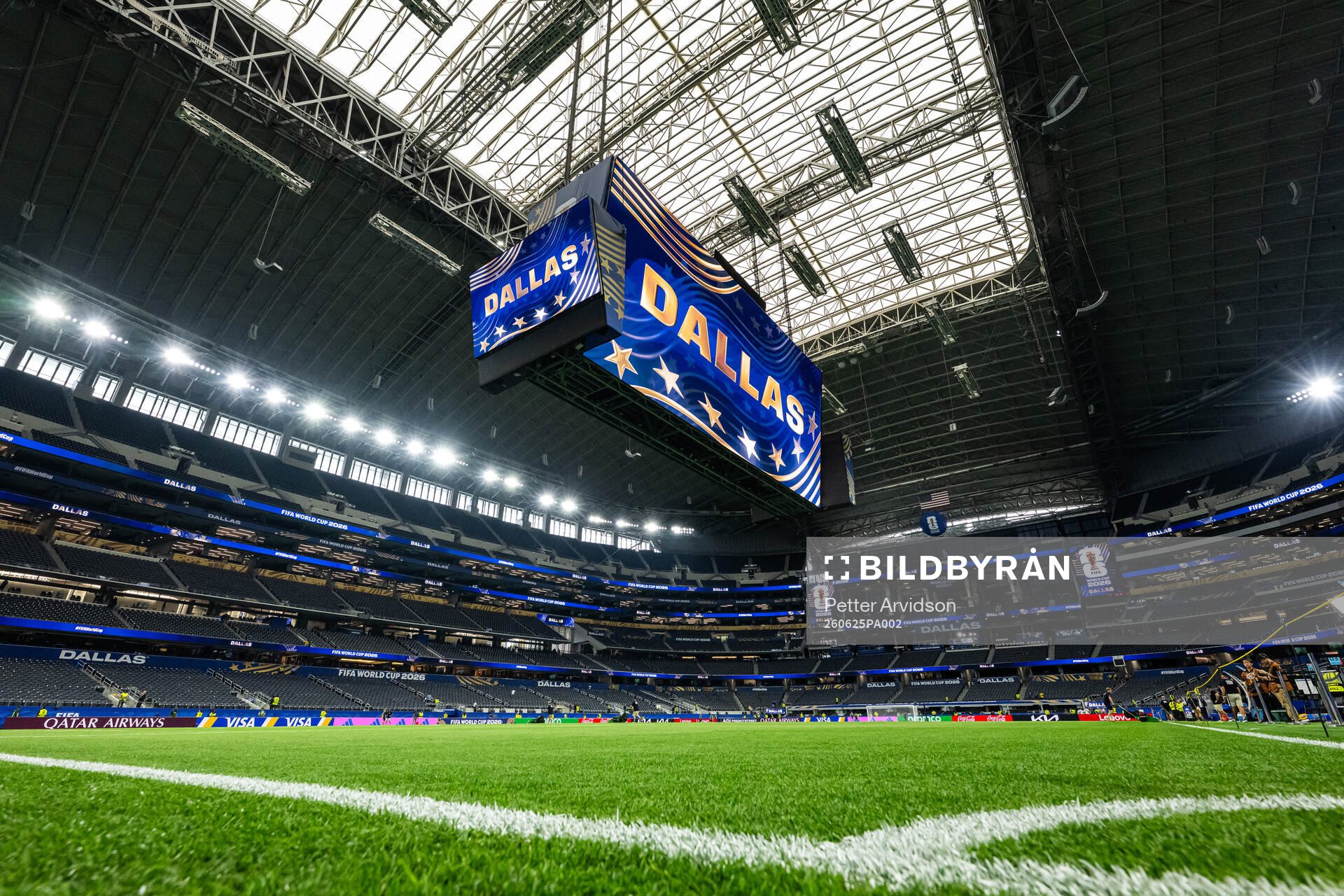 Interior view over Dallas Stadium