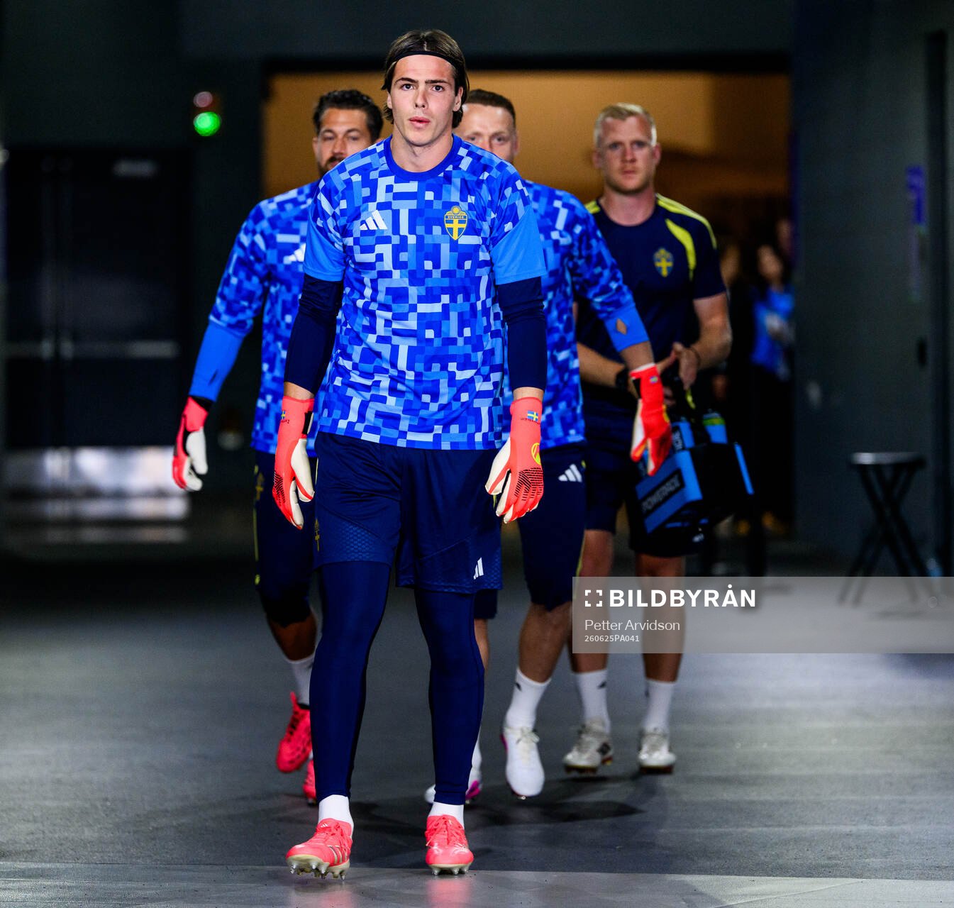 Goalkeeper Jacob Widell Zetterström of Sweden