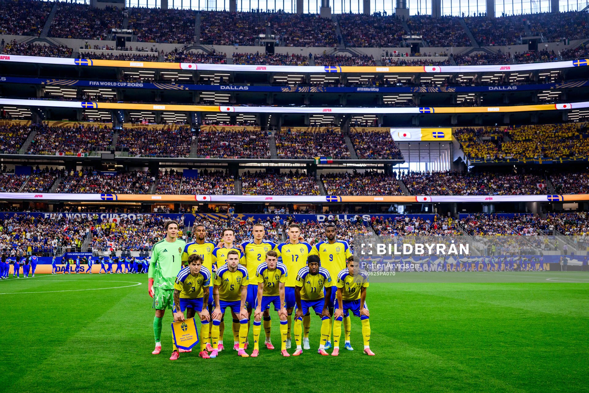 Top left; Goalkeeper Jacob Widell Zetterström, Isak Hien,