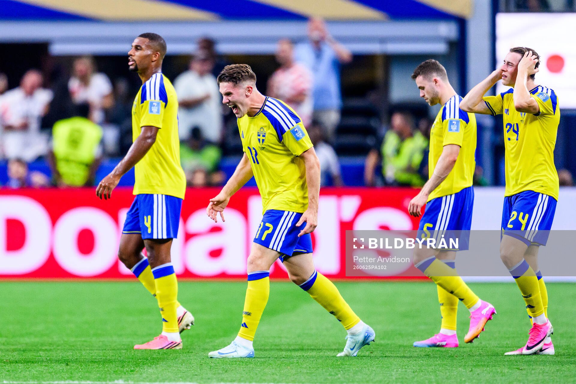 Isak Hien, Viktor Gyökeres, Gabriel Gudmundsson and Elliot