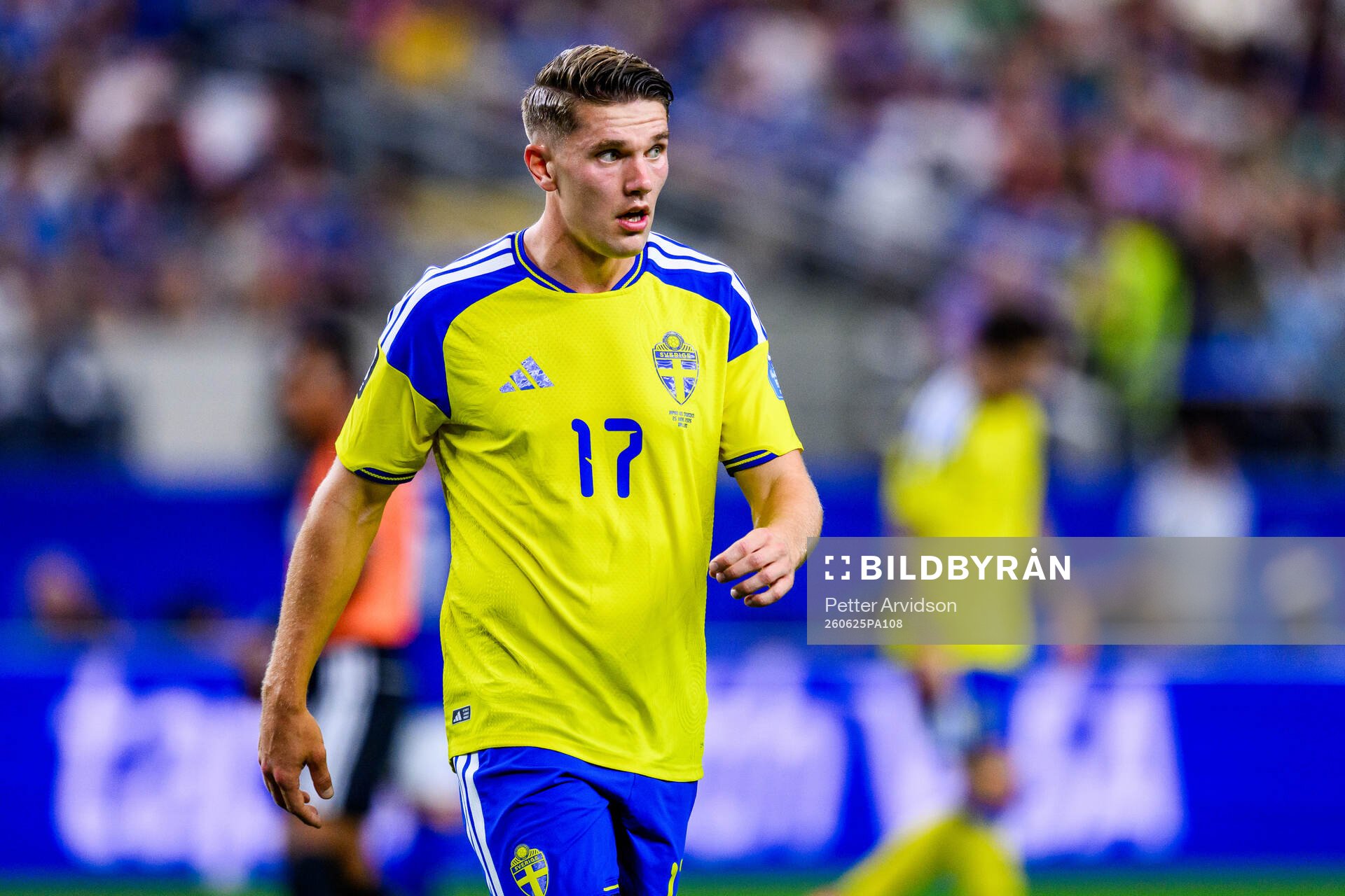 Viktor Gyökeres of Sweden looks dejected