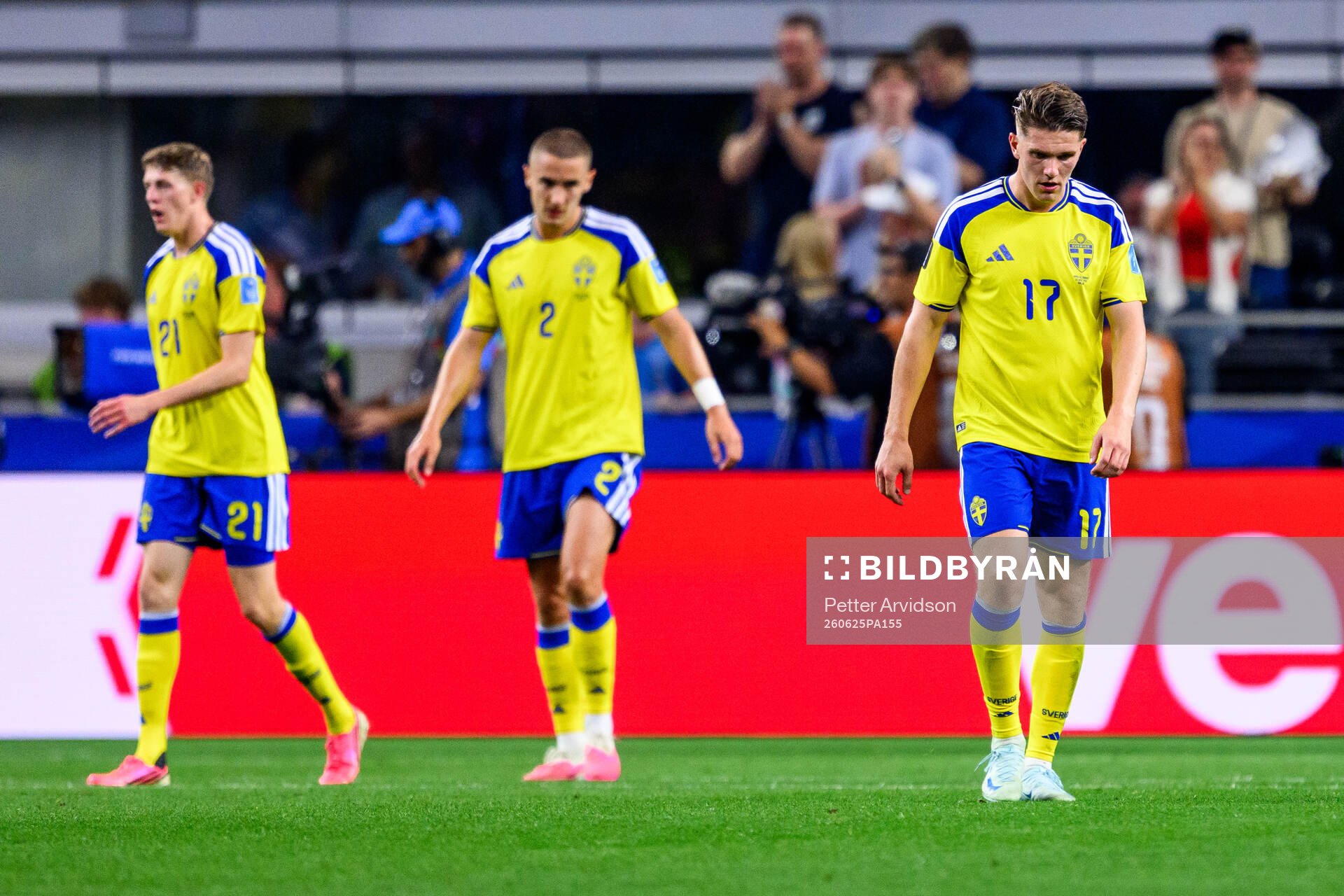 Viktor Gyökeres of Sweden looks dejected