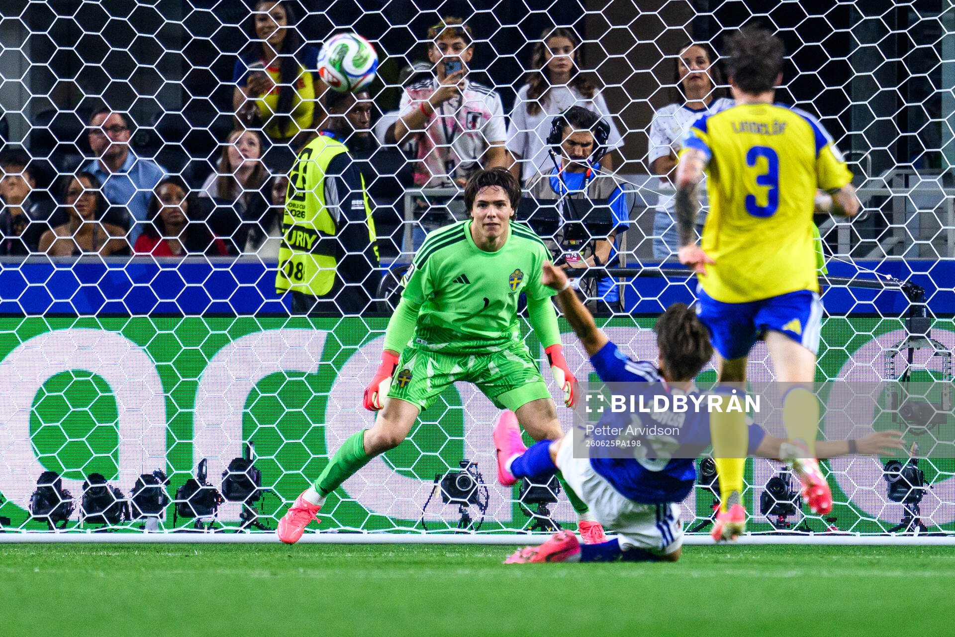 Goalkeeper Jacob Widell Zetterström of Sweden and Keito