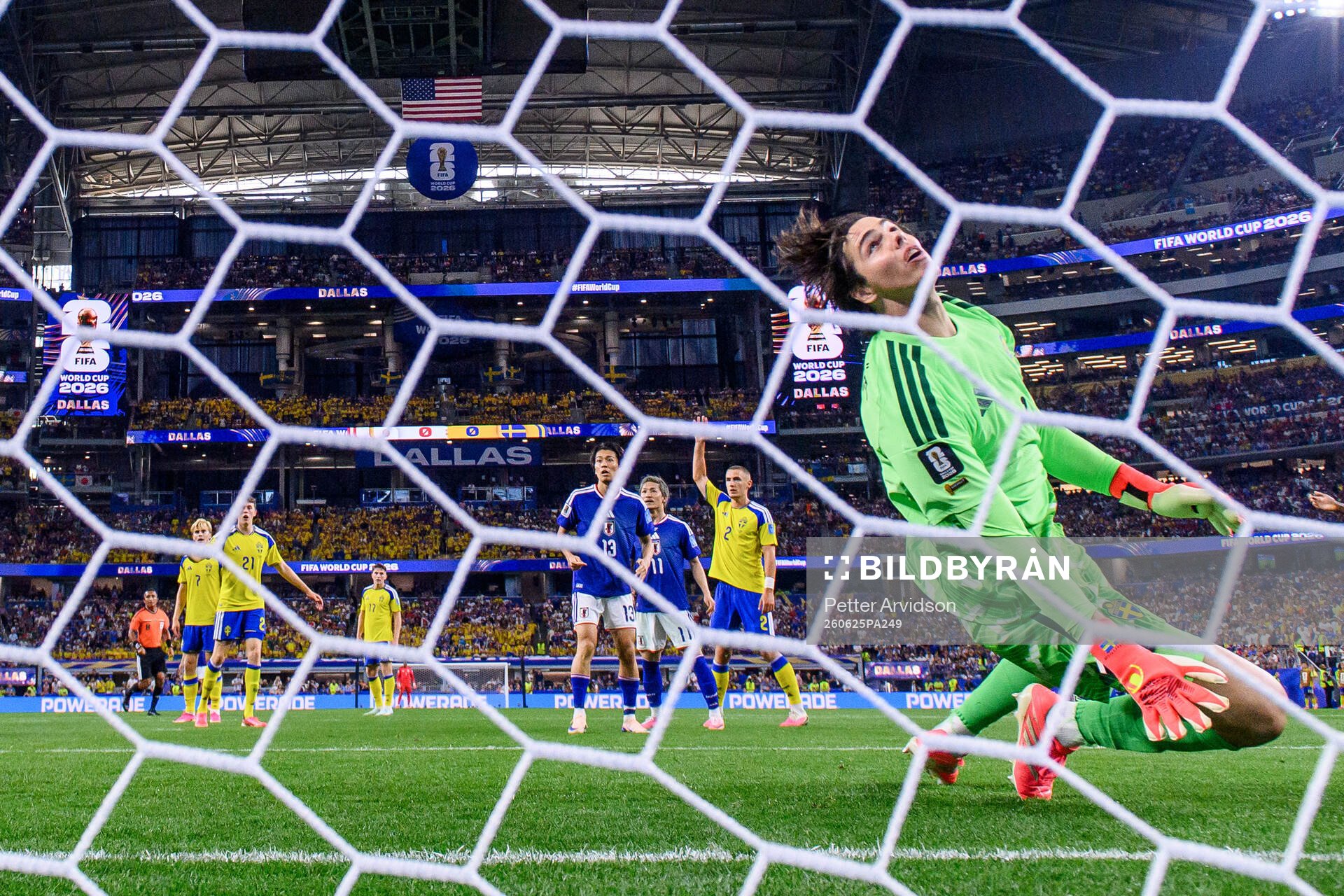 Goalkeeper Jacob Widell Zetterström of Sweden