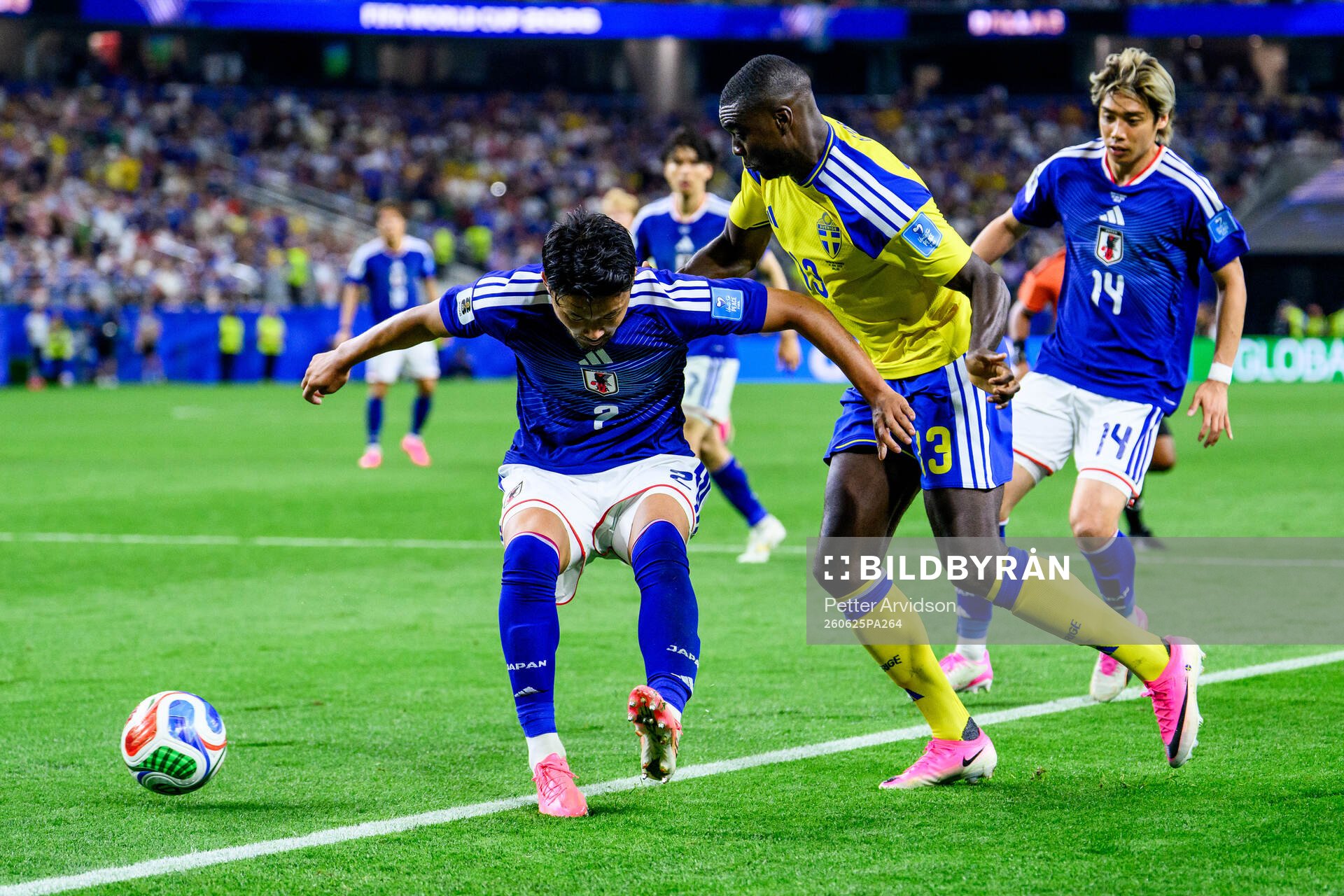 Ao Tanaka and Junya Ito of Japan and Ken Sema of Sweden