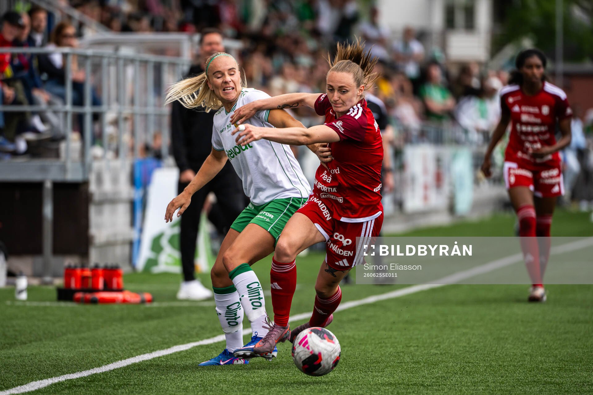 Hammarbys Stina Lennartsson och Piteås Asla Johannesen