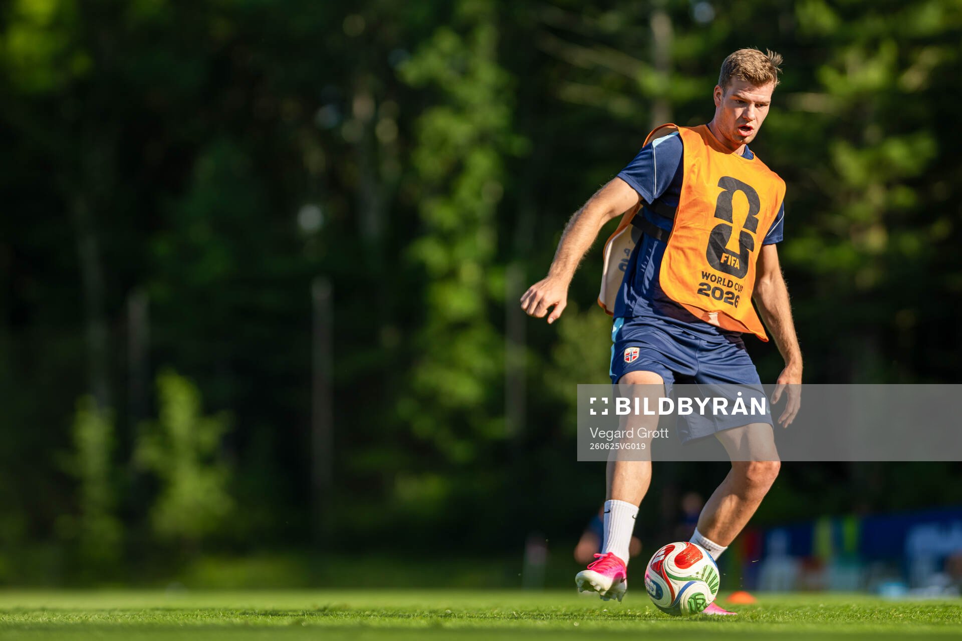 Alexander Sørloth of the Norwegian national football team