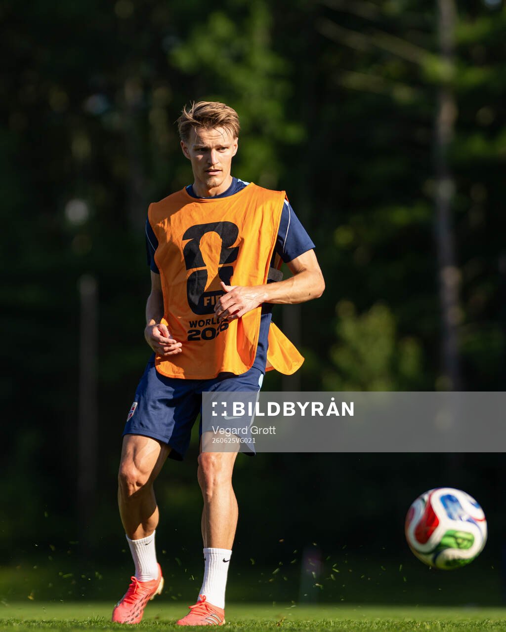 Martin Ødegaard of the Norwegian national football team at