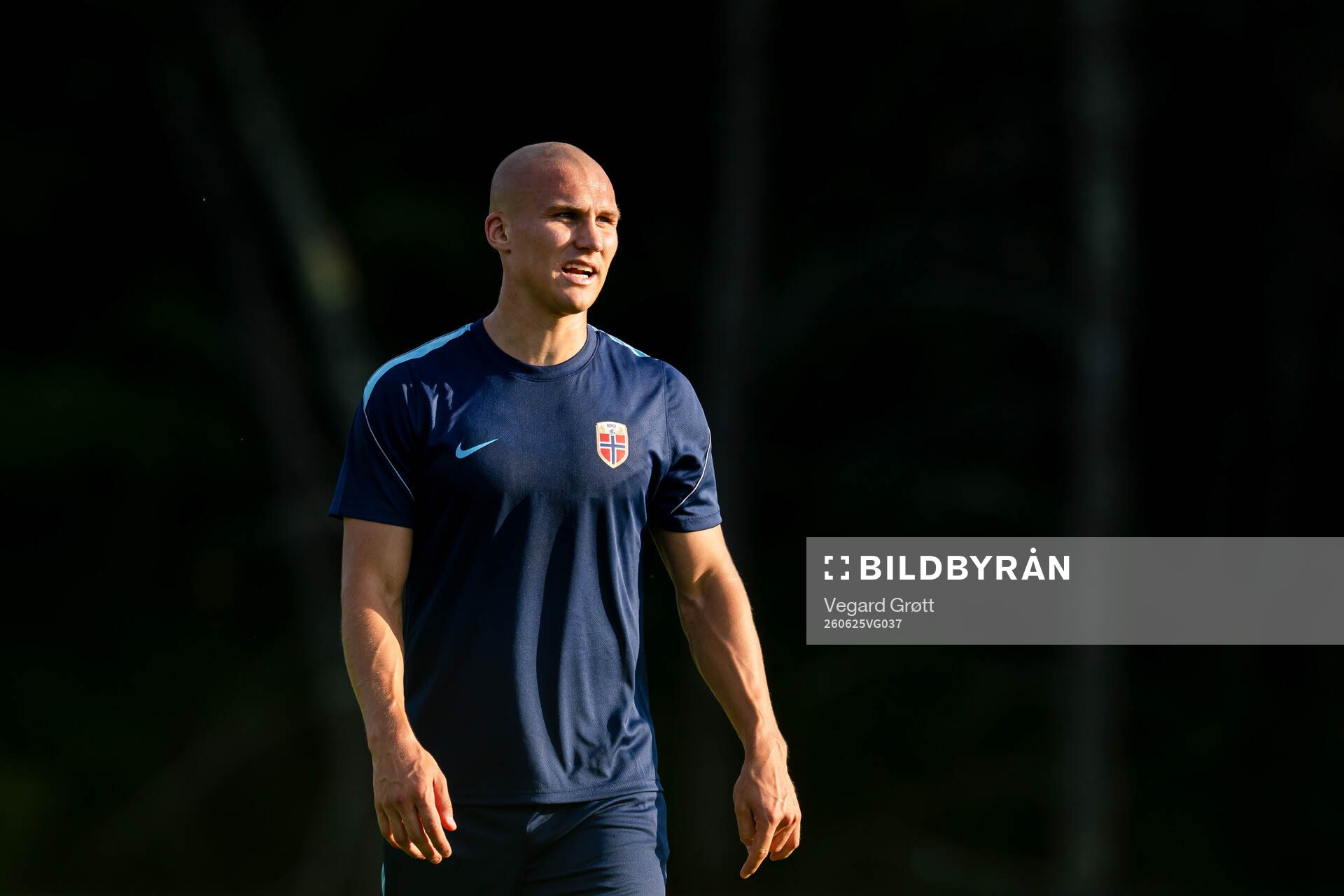 Leo Østigård of the Norwegian national football team at a