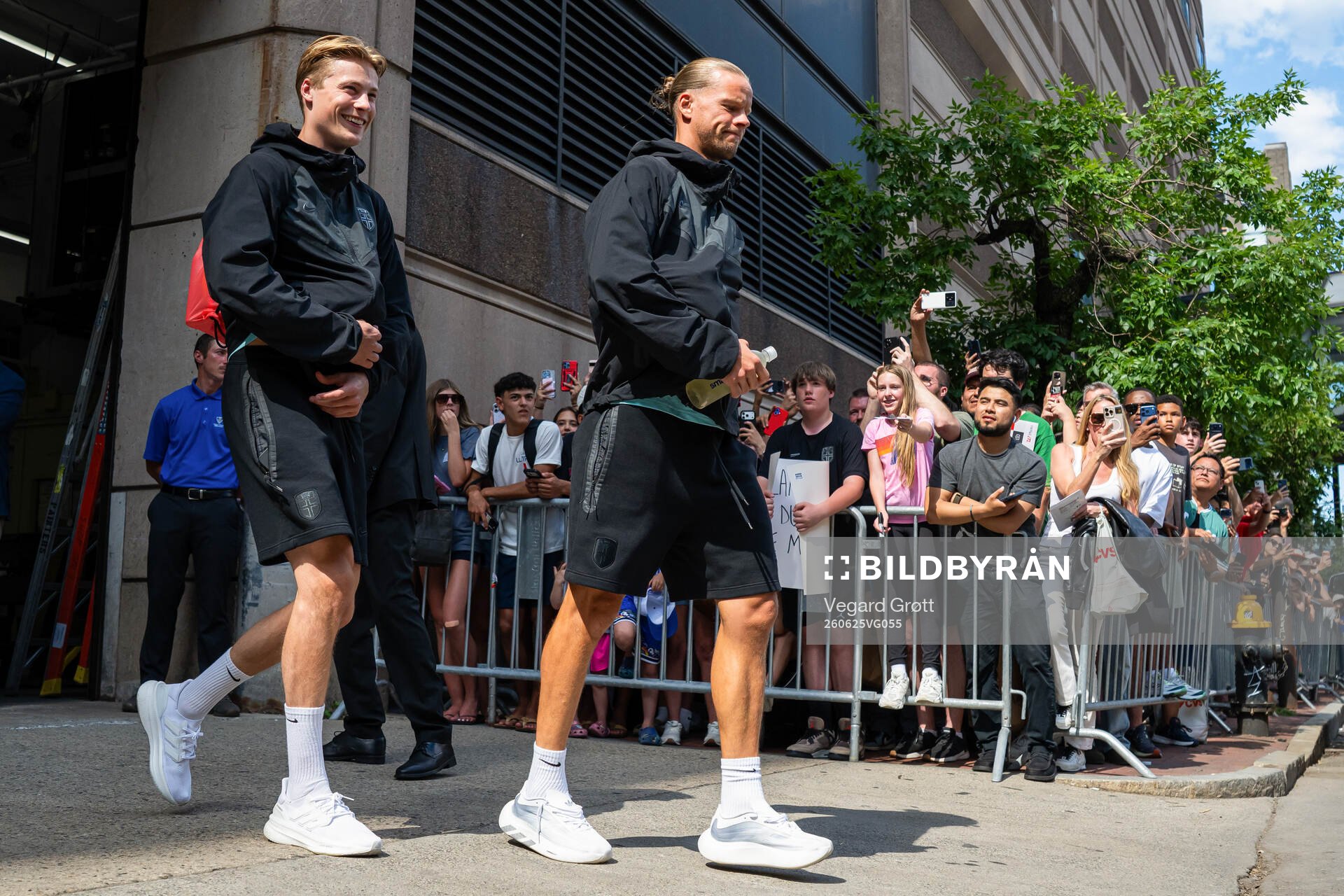 Goalkeeper Sander Tangvik and goalkeeper Ørjan Nyland of