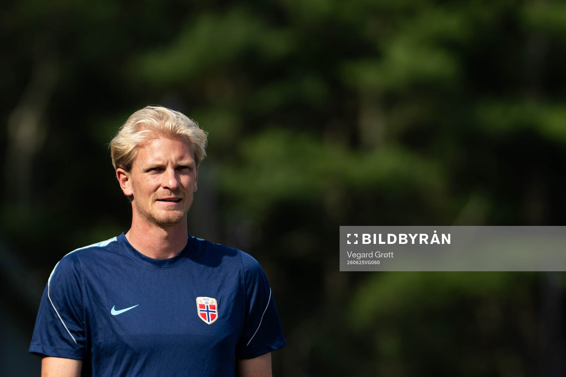 Morten Thorsby of the Norwegian national football team at a