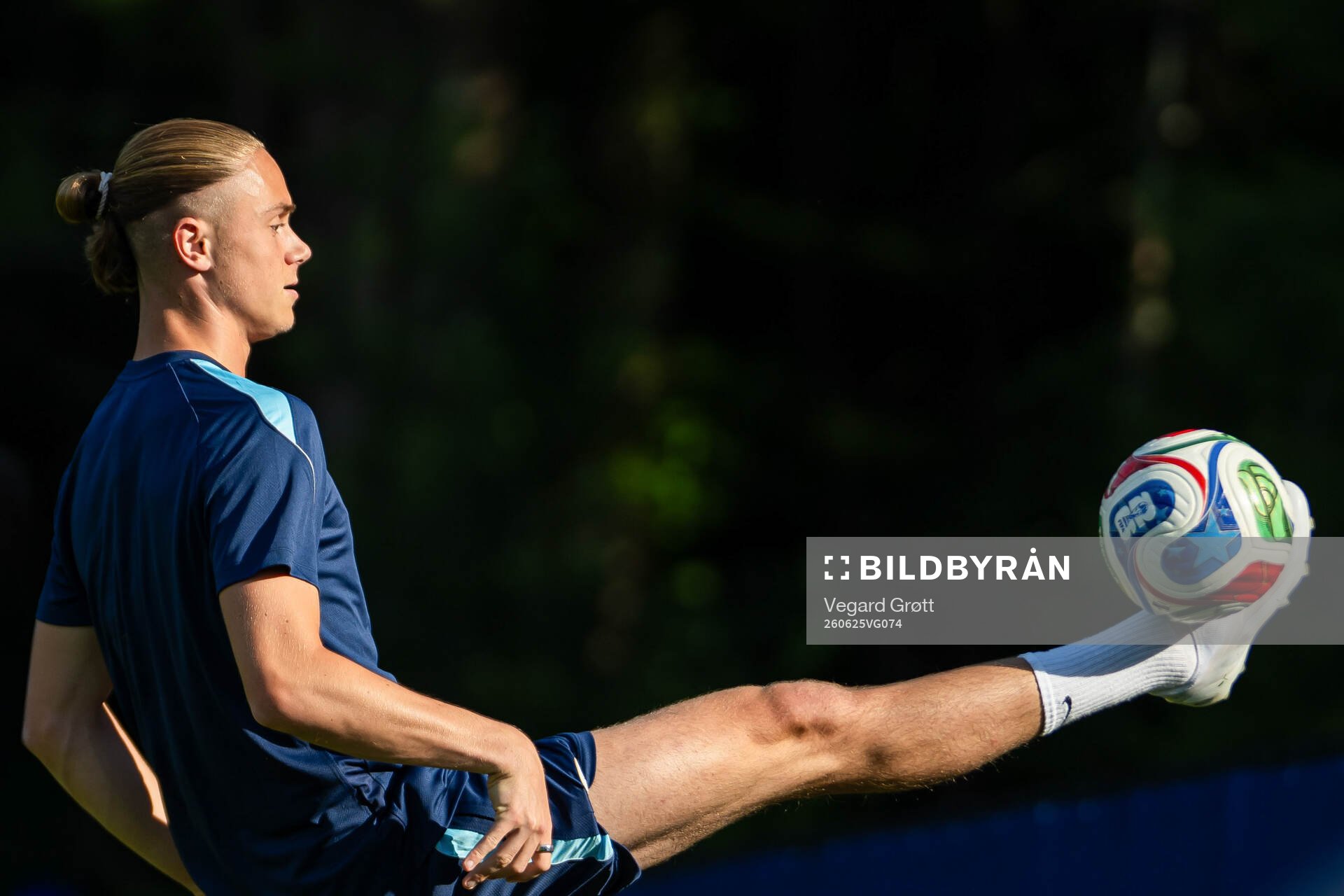 Thelo Aasgaard of the Norwegian national football team at a