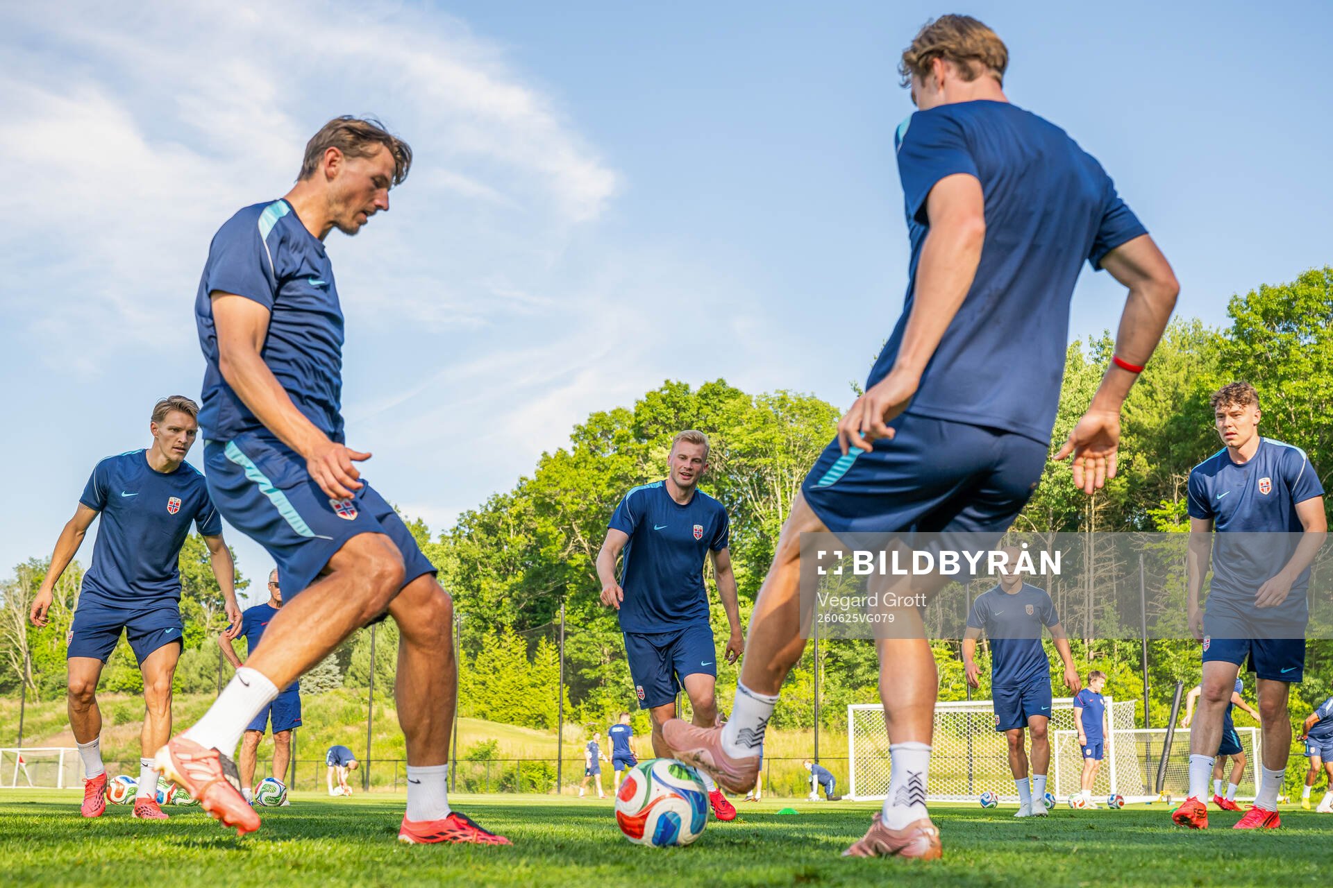 Sondre Langås of the Norwegian national football team at a