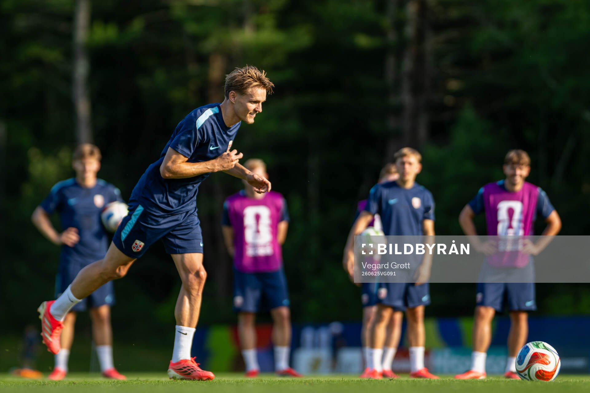 Martin Ødegaard of the Norwegian national football team at