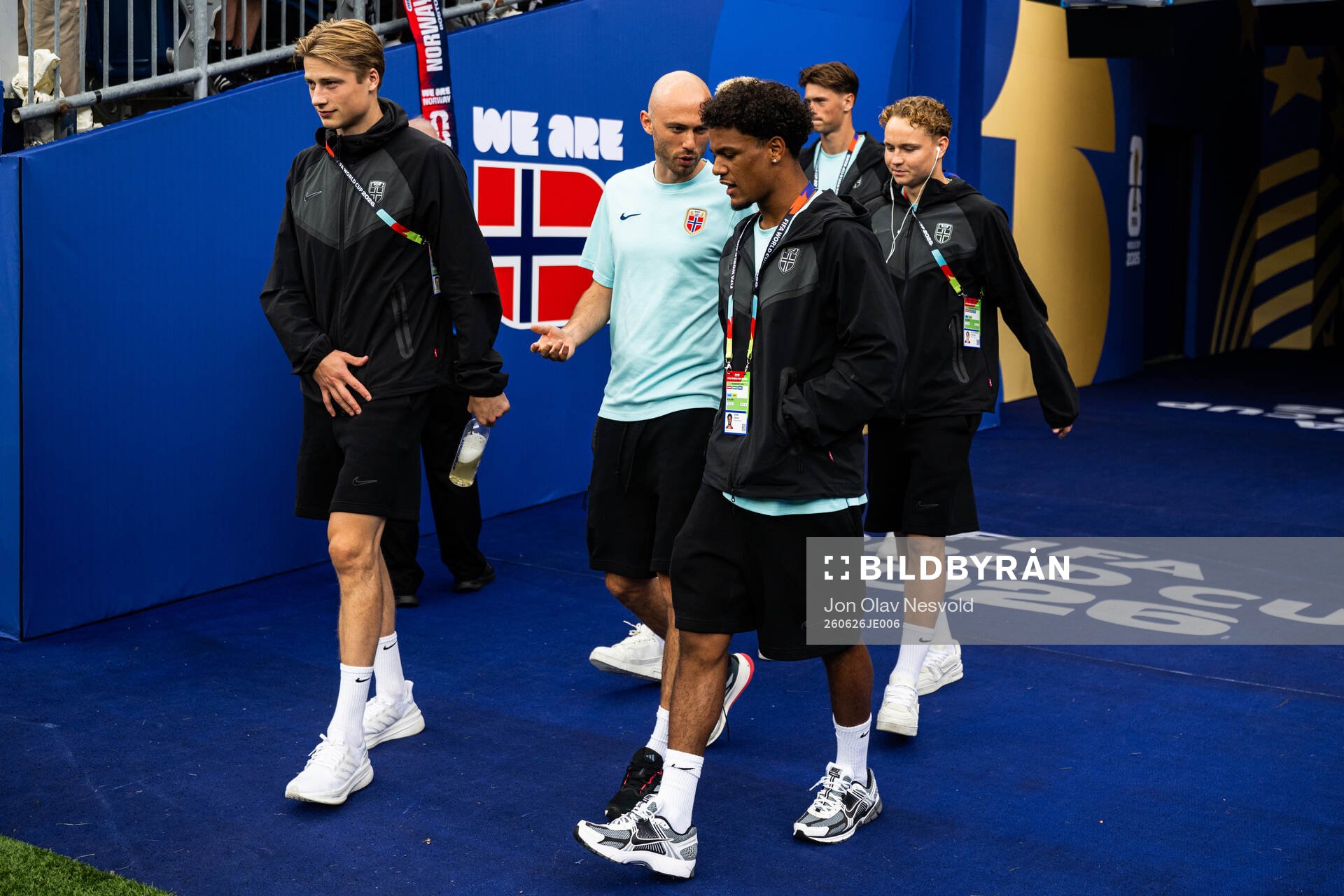 Oscar Bobb of Norway arrives