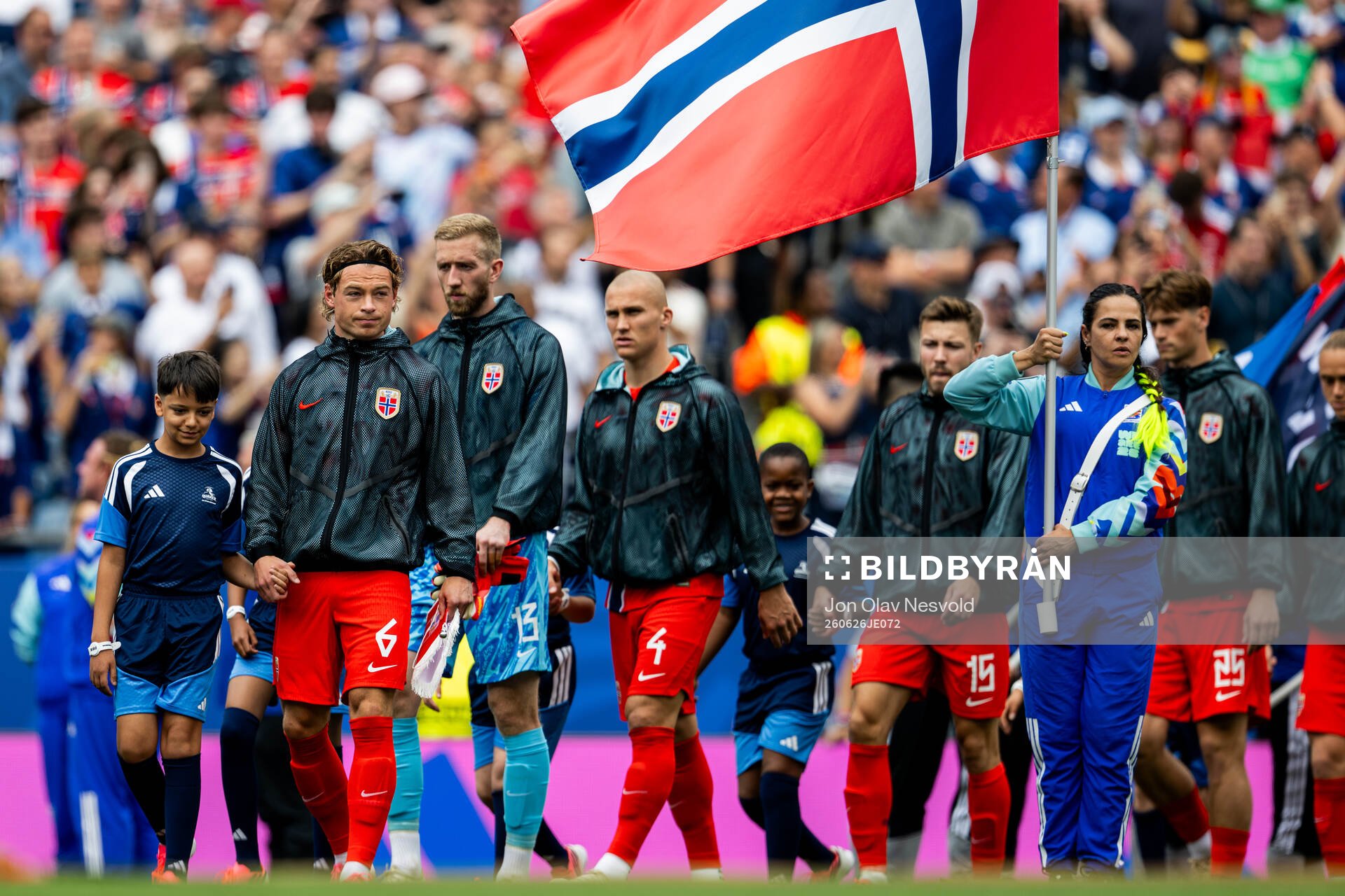 Patrick Berg, goalkeeper Egil Selvik, Leo Østigård,