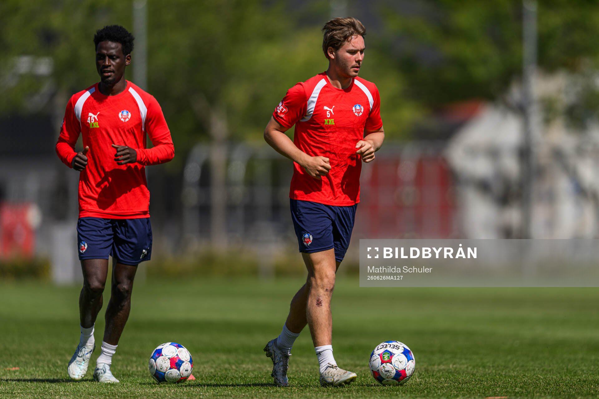 Daouda Amadou och Simon Bengtsson