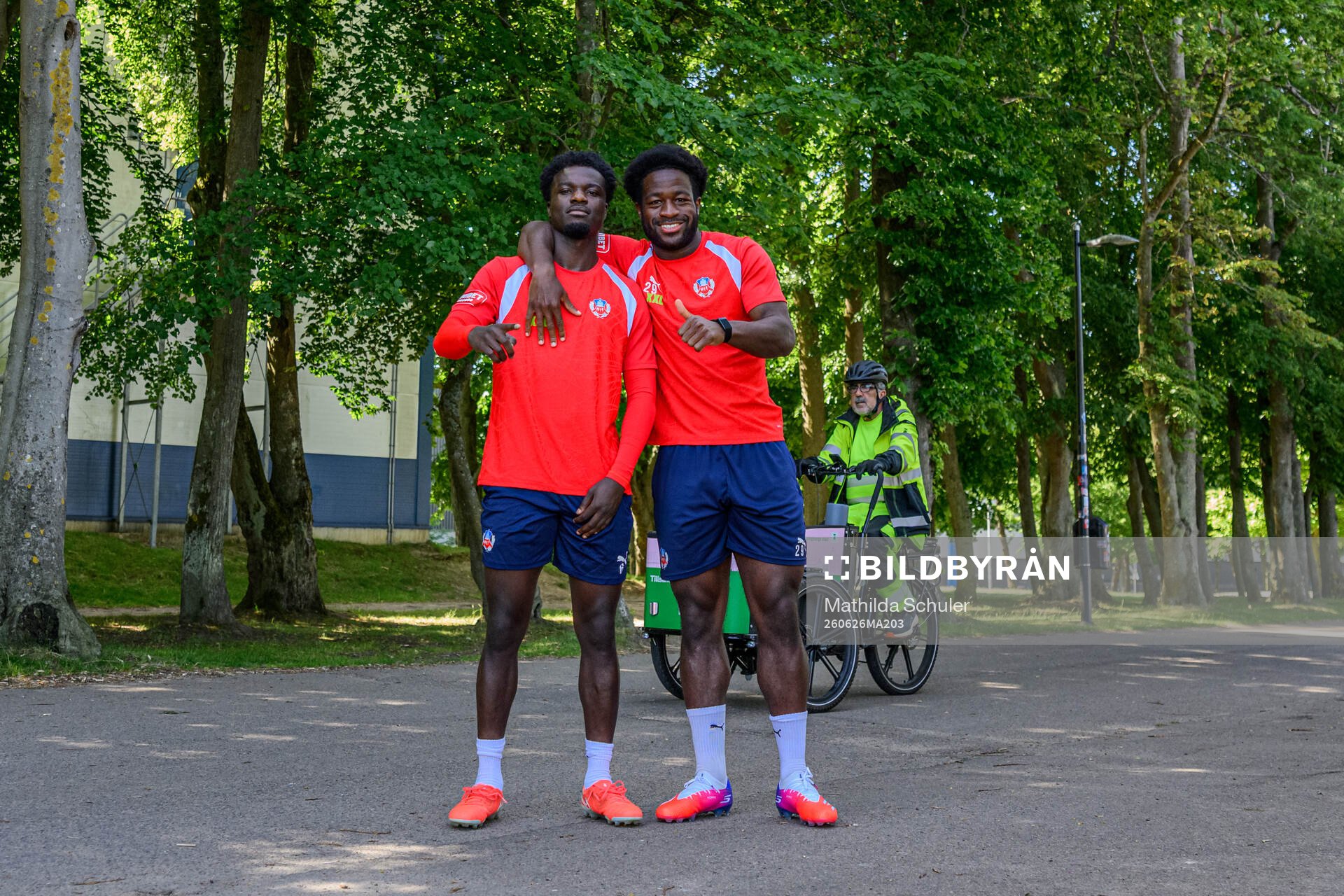 Samuel Asoma och Kevin Nyarko