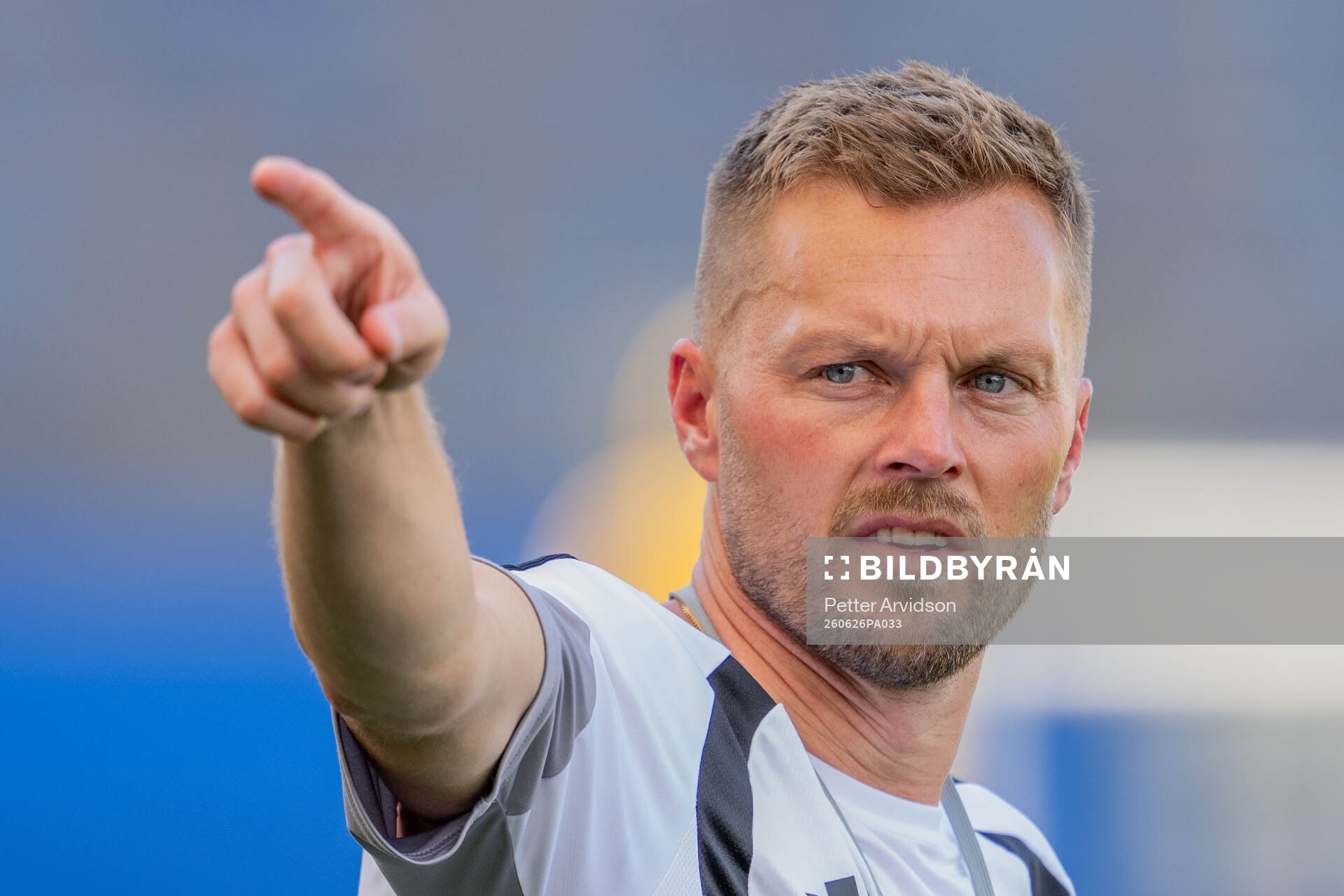 Assistant coach Sebastian Larsson of the Swedish national