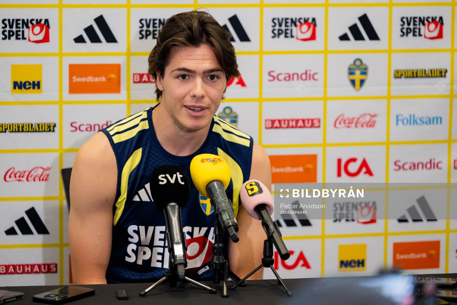 Goalkeeper Jacob Widell Zetterström of the Swedish men's