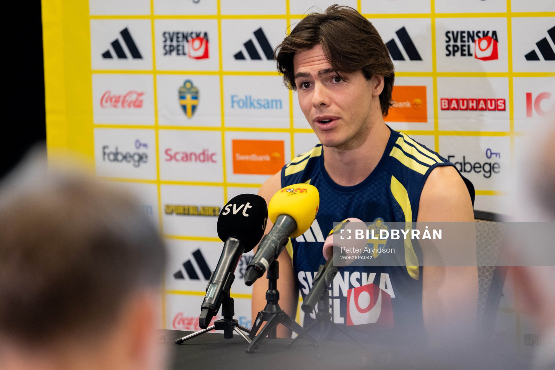 Goalkeeper Jacob Widell Zetterström of the Swedish men's