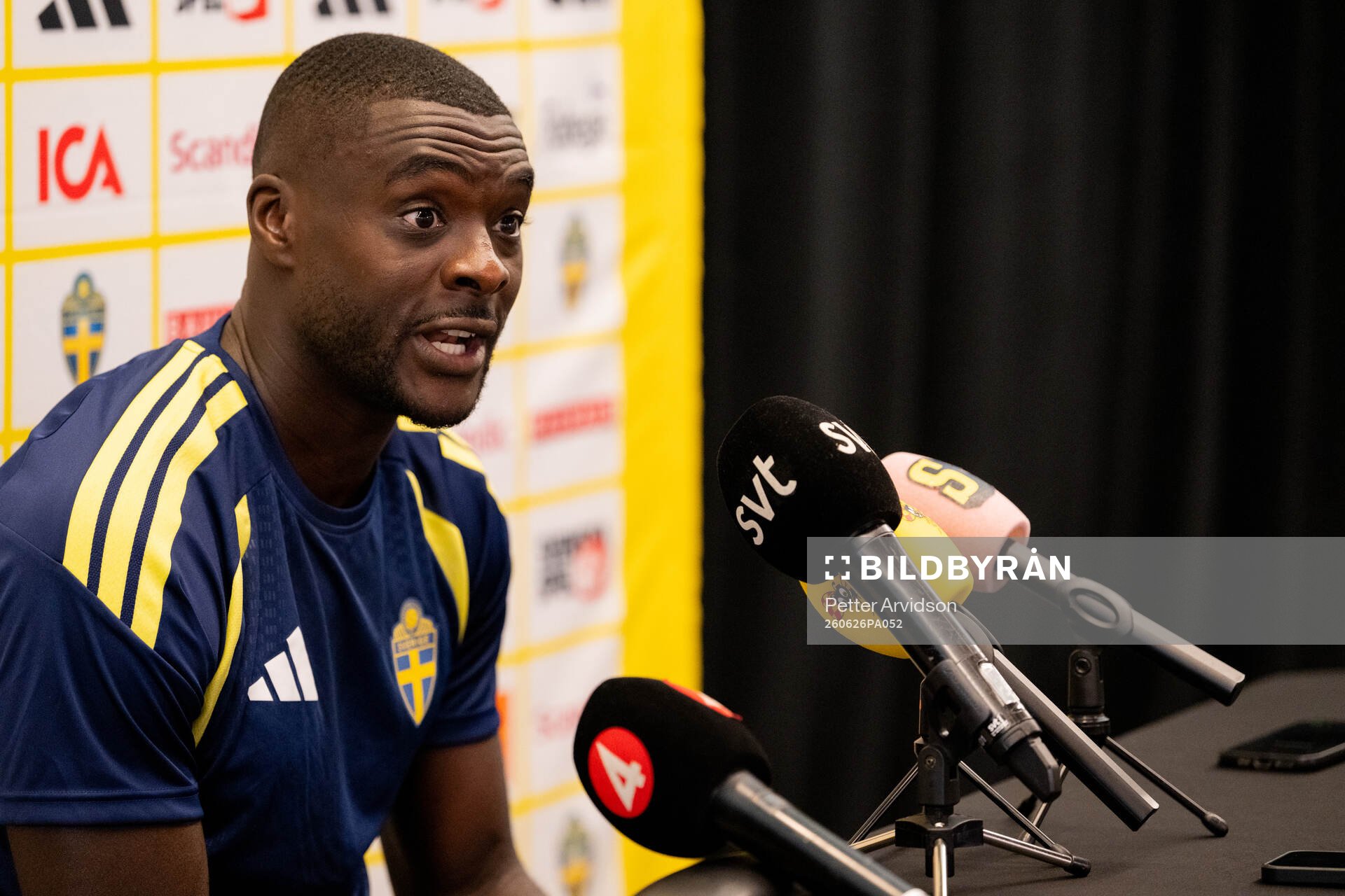 Ken Sema of the Swedish men's national football team