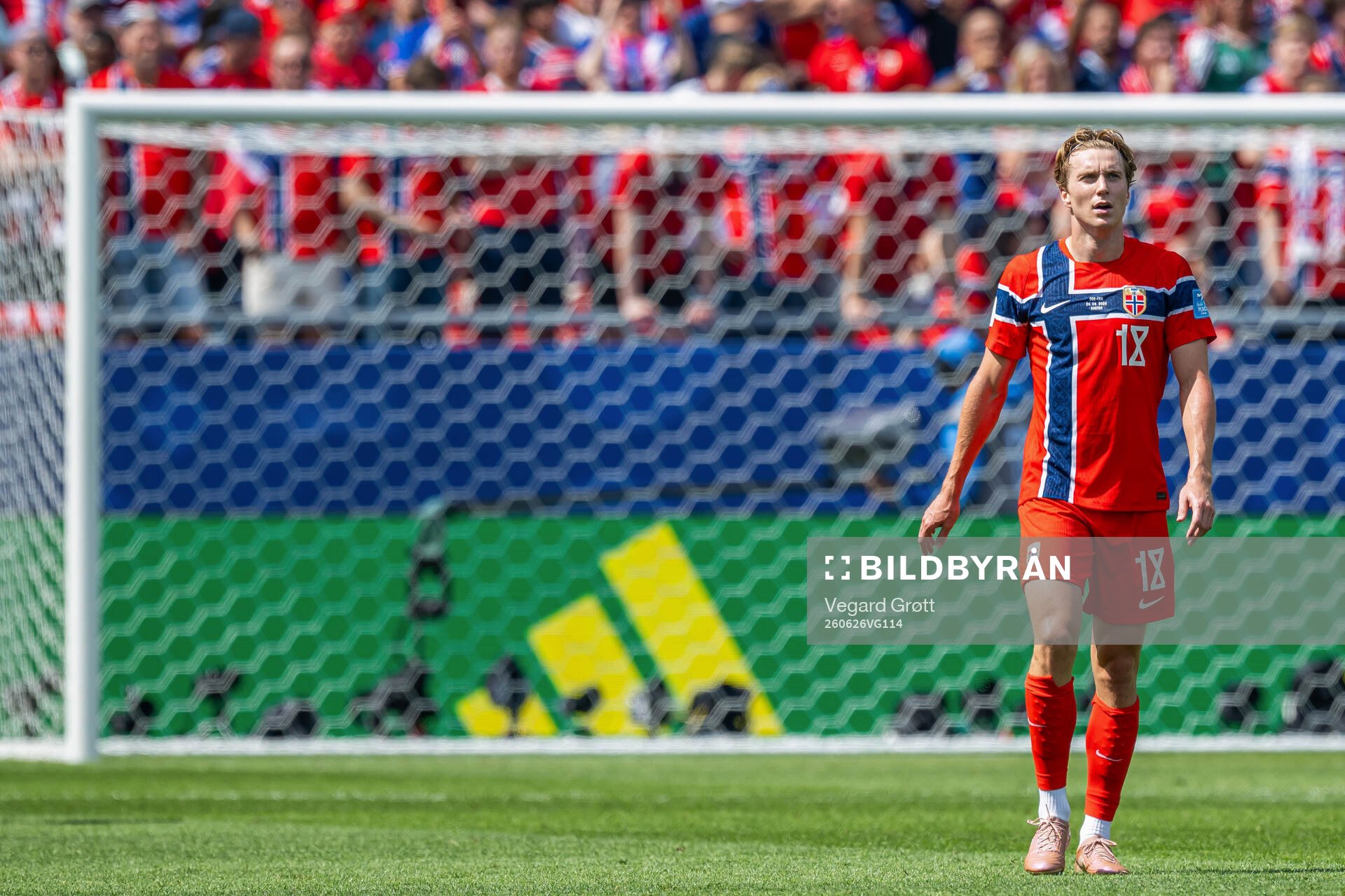 Kristian Thorstvedt of Norway looks dejected