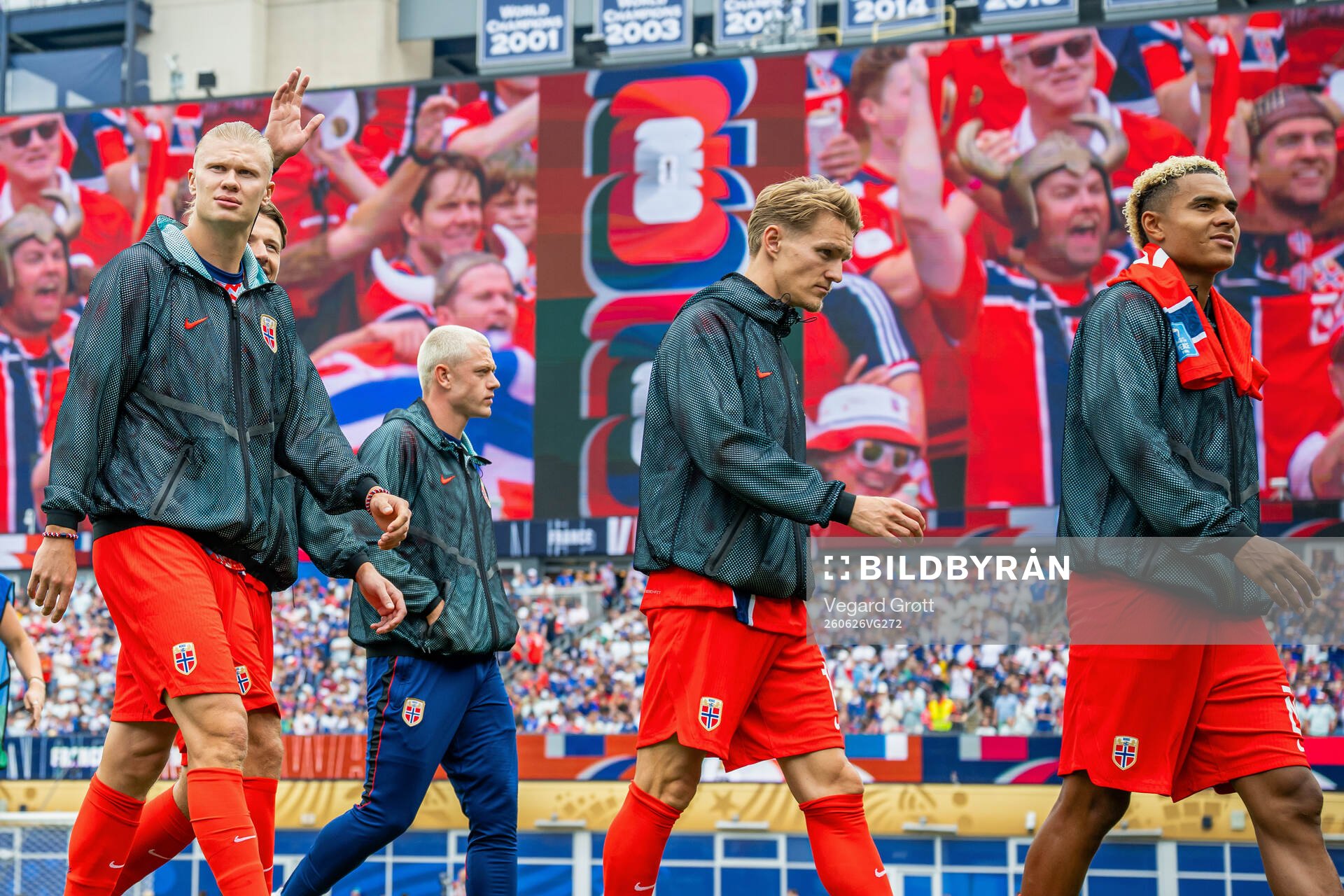 Erling Braut Haaland, Julian Ryerson, Martin Ødegaard and