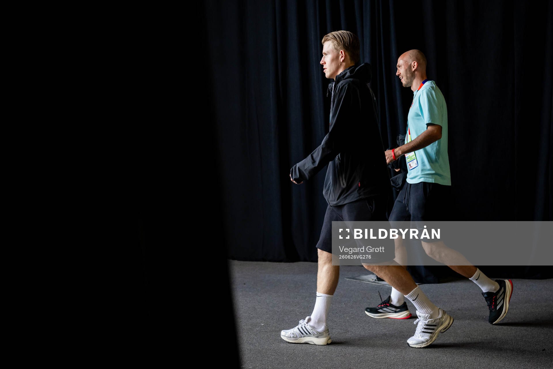 Jens Petter Hauge and Fredrik Aursnes of Norway