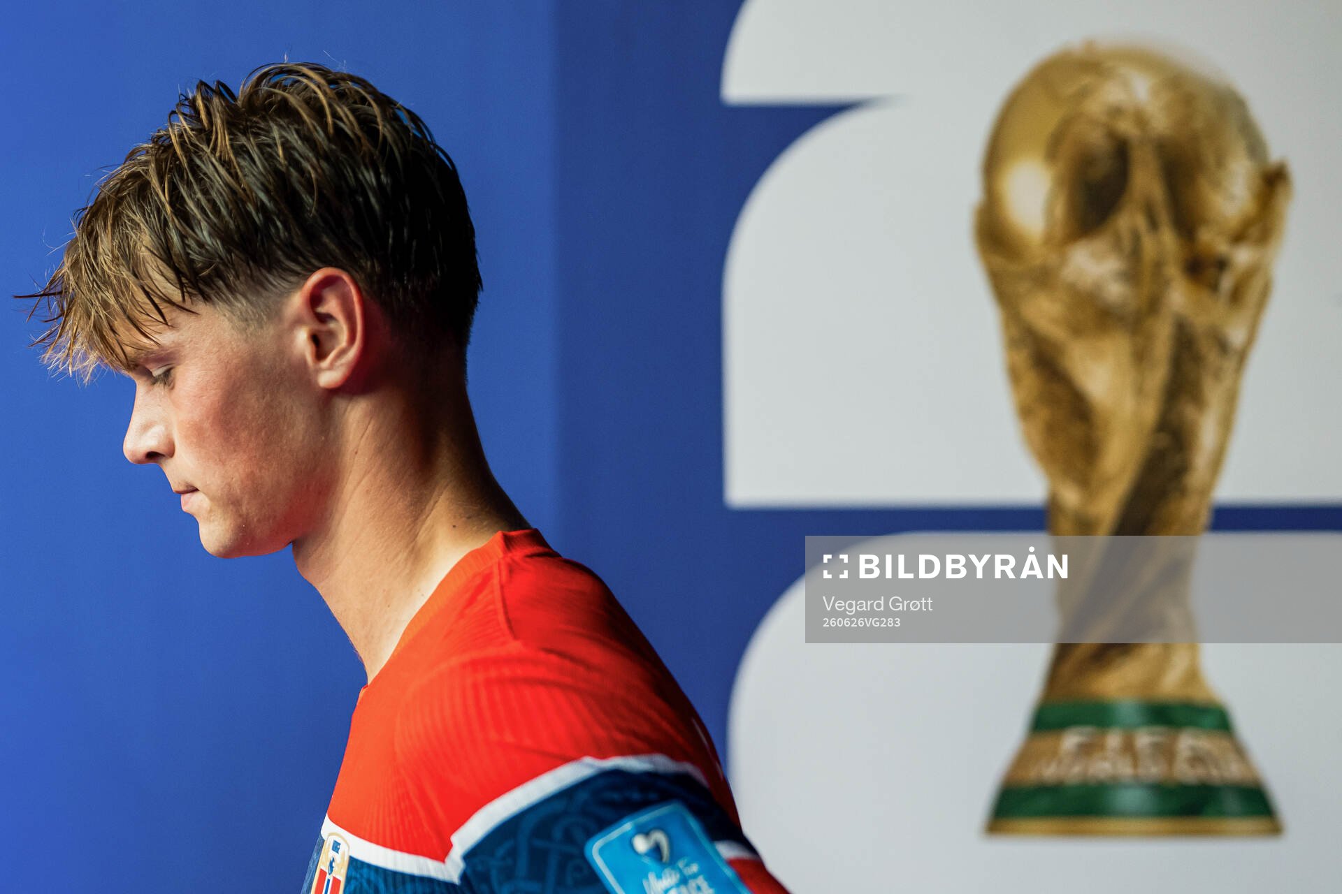 Henrik Falchener of Norway at half-time