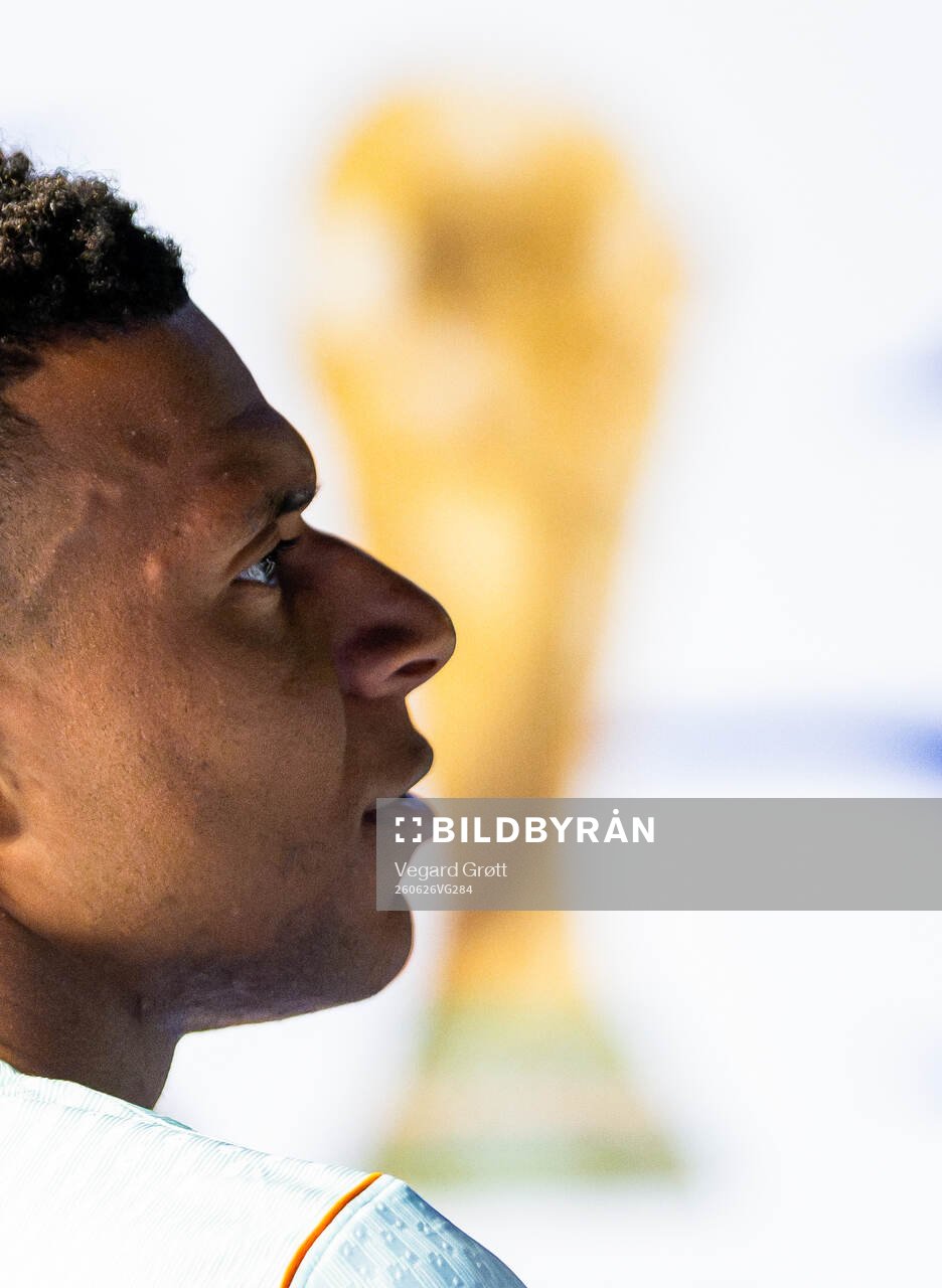 Kylian Mbappe of France at half-time