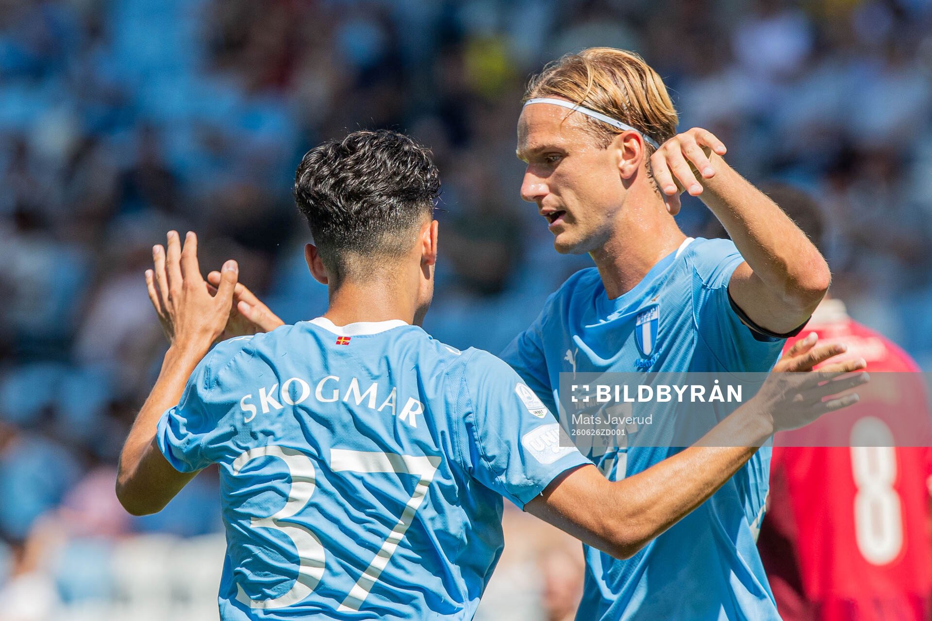 Malmö FFs Malmö FFs Adrian Skogmark jublar
