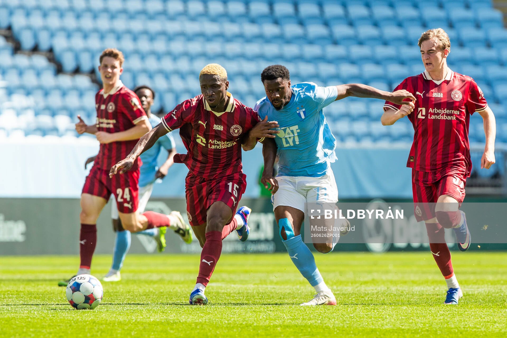 Midtjyllands Djé Beni och Malmö FFs Emmanuel Ekong