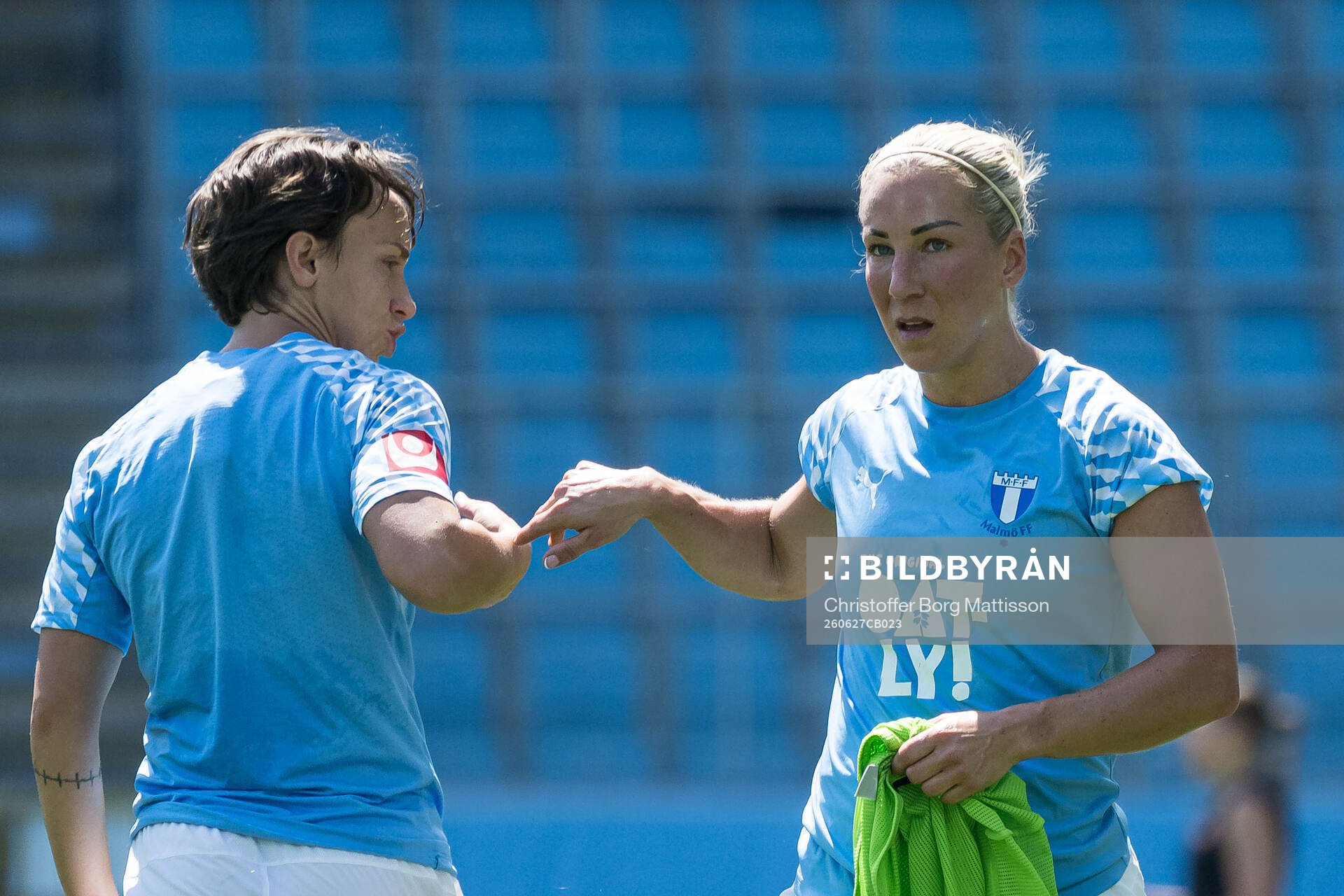 Malmö FFs Miljana Ivanovic och Mia Persson