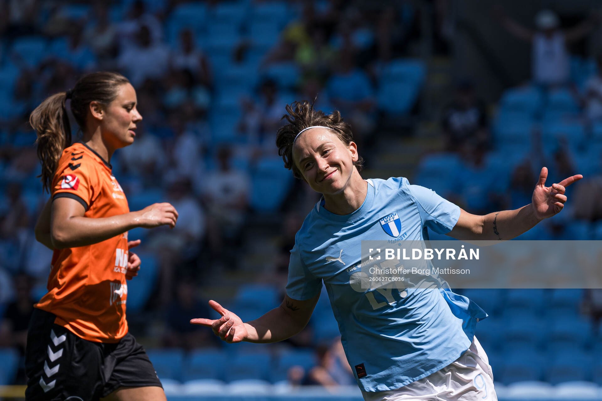 Malmö FFs Miljana Ivanovic jublar