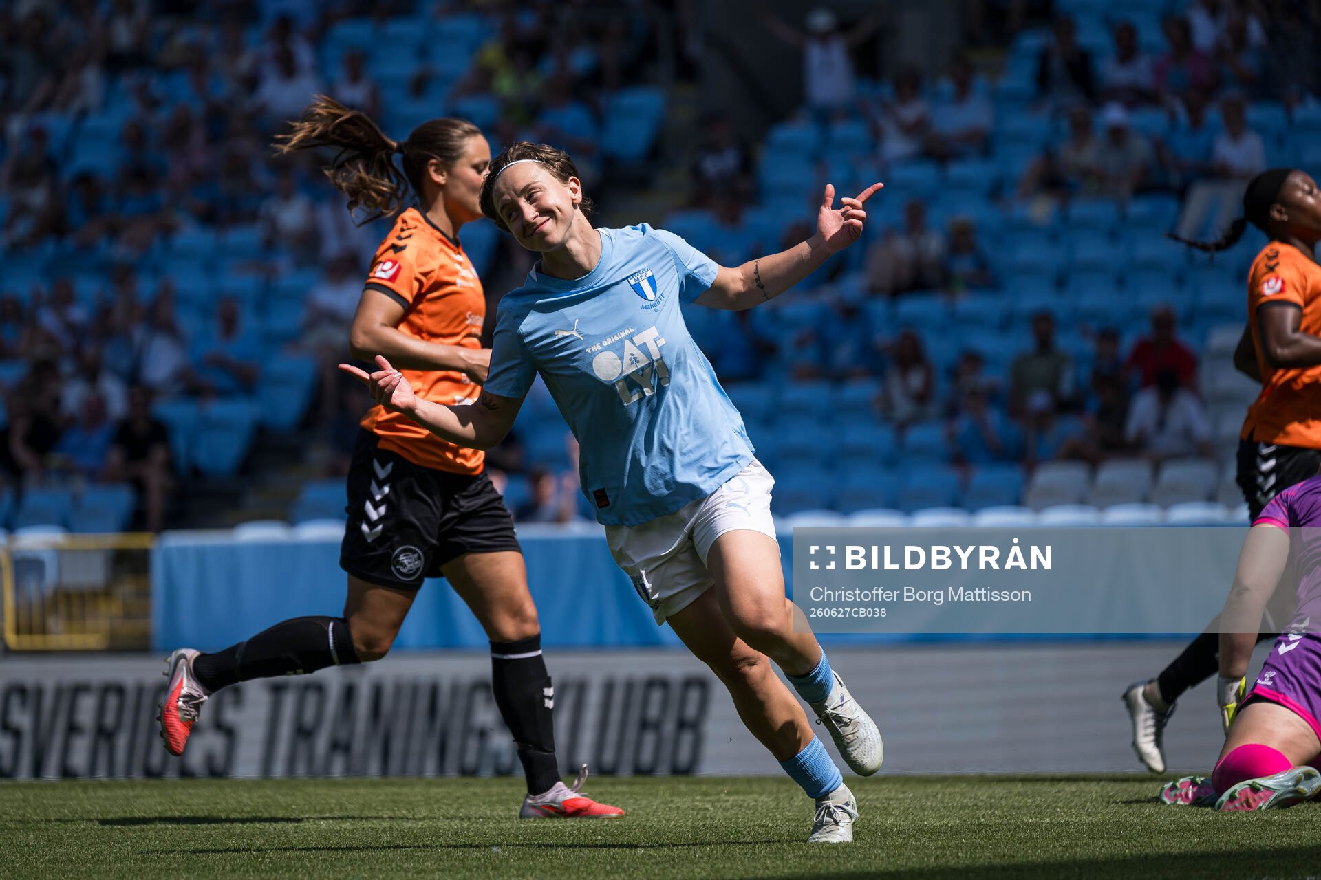 Malmö FFs Miljana Ivanovic jublar