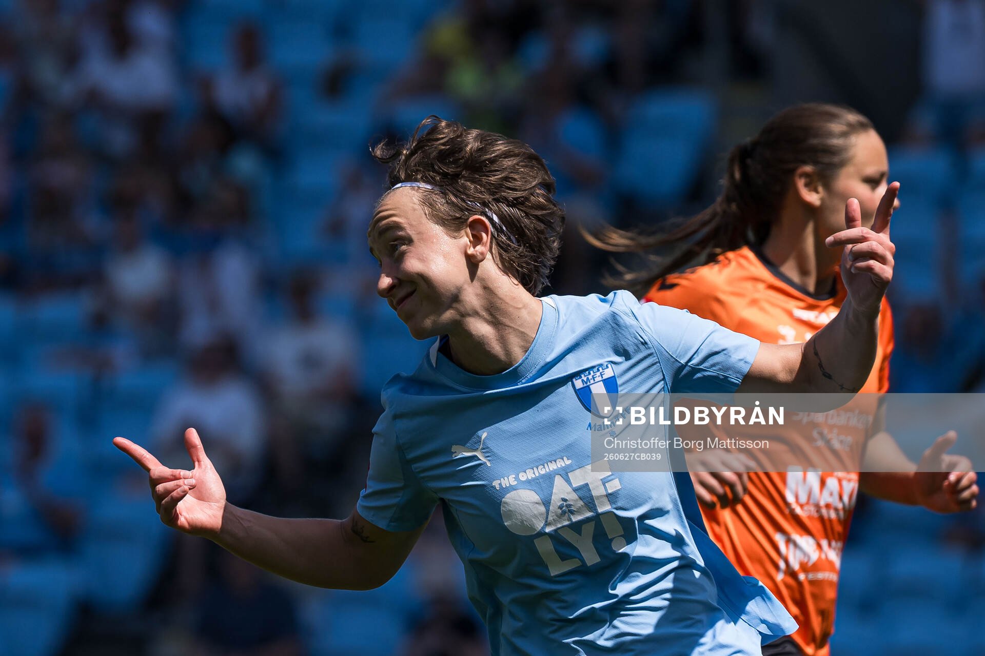 Malmö FFs Miljana Ivanovic jublar