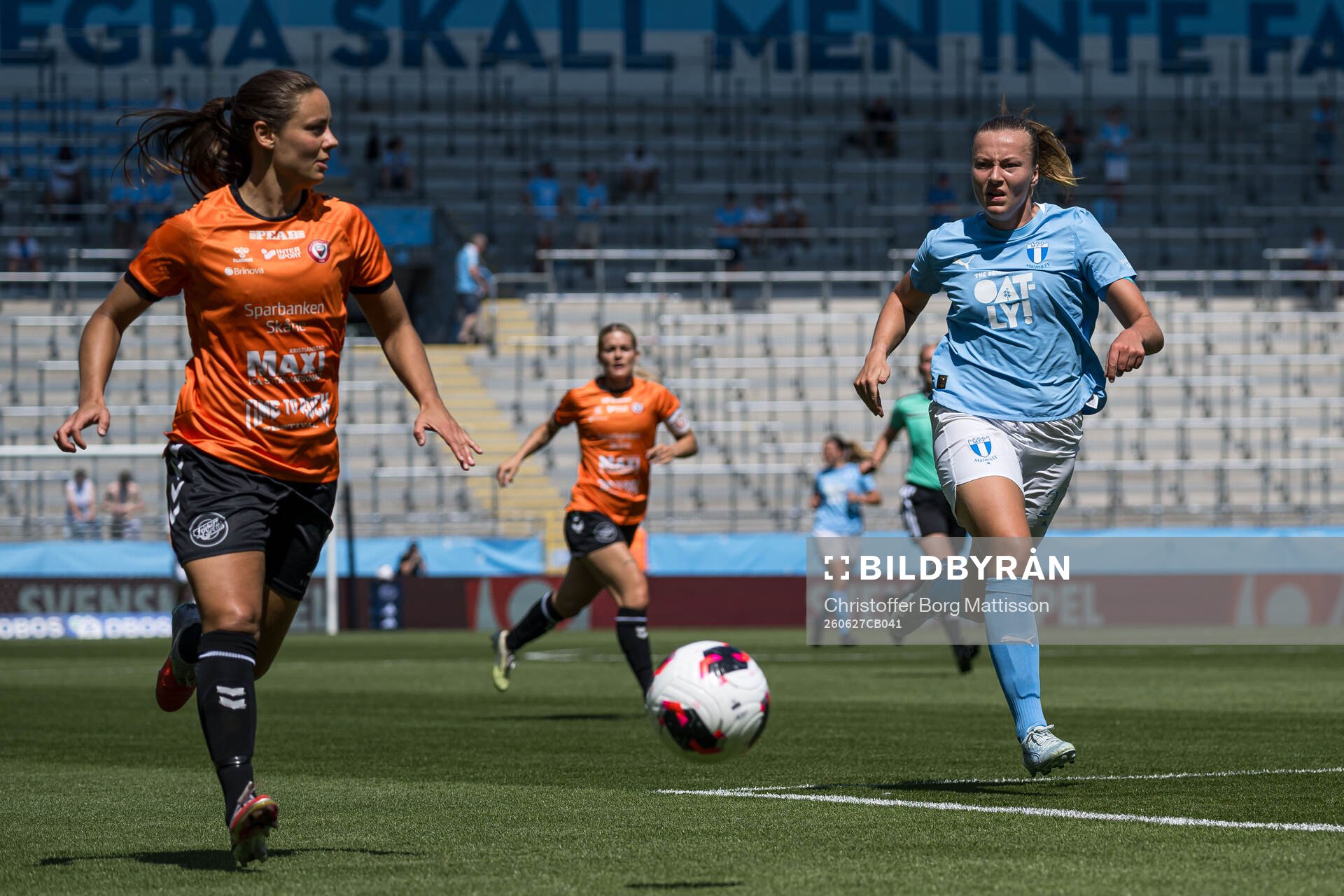 Kristianstads Alice Nilsson och Malmö FFs Sara Kanutte
