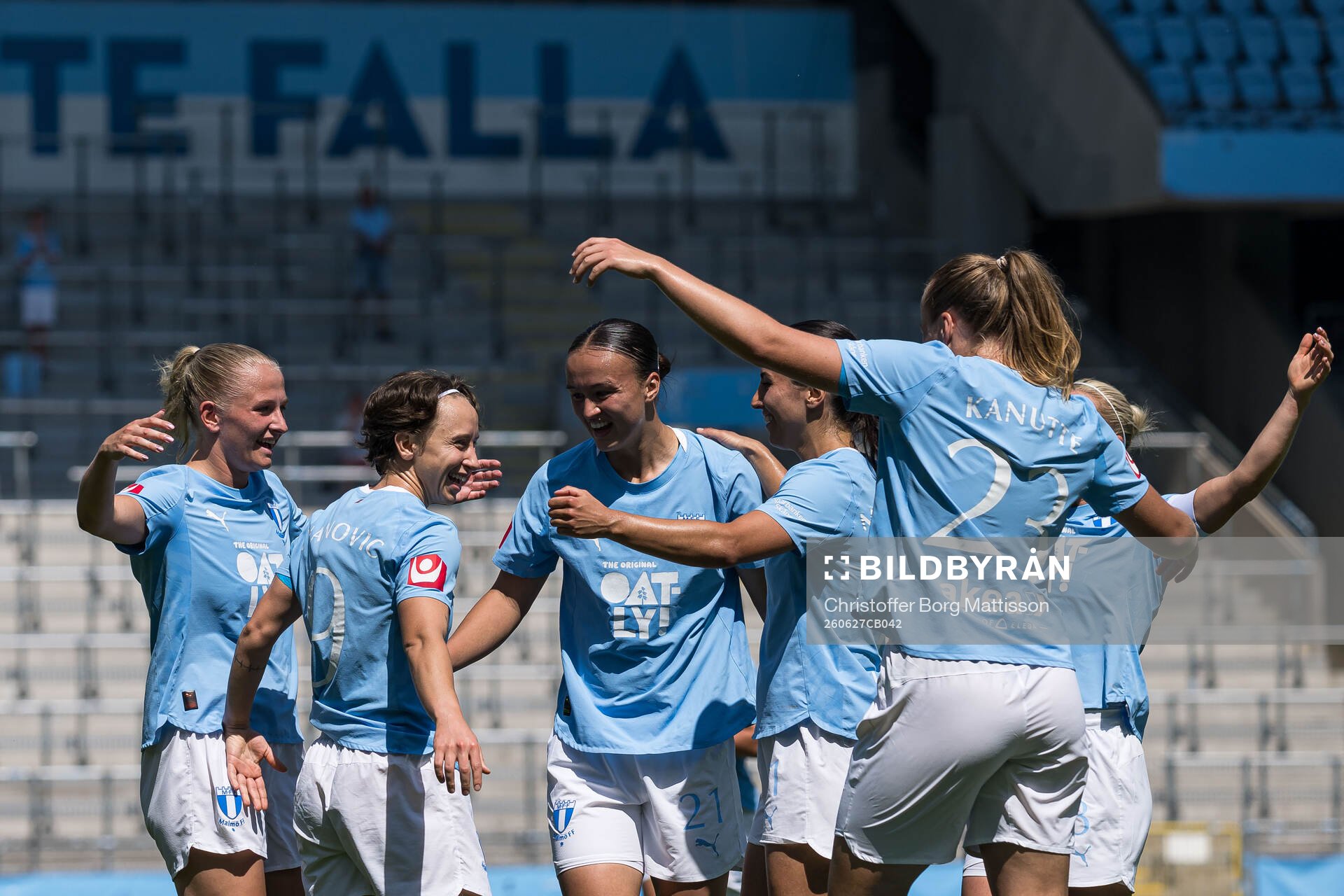Malmö FFs Miljana Ivanovic jublar