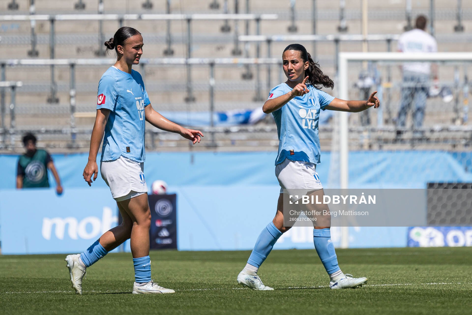 Malmö FFs Amy Joan Irene Sayer och Vesna Milivojevic