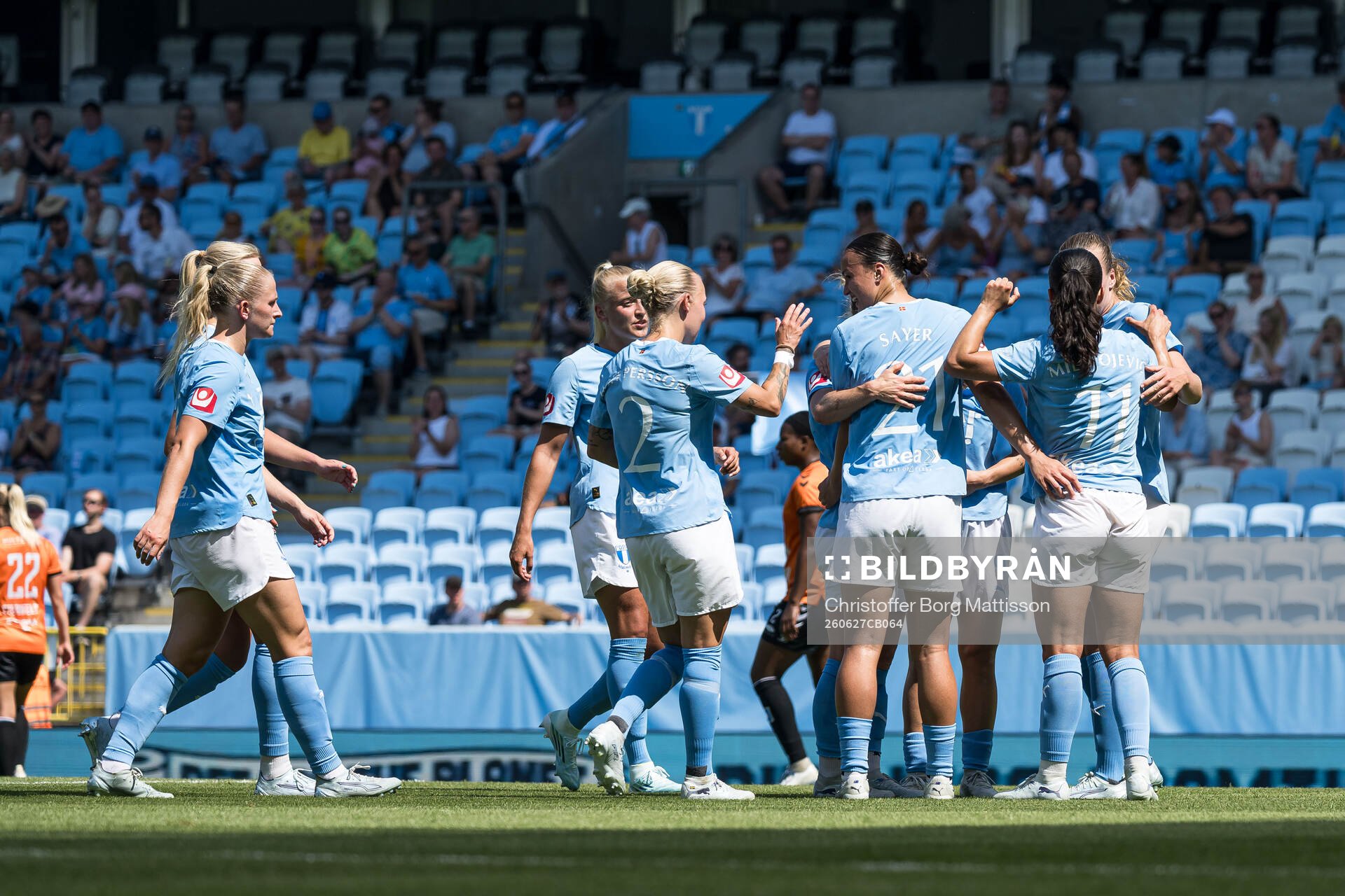Malmö FFs Amy Joan Irene Sayer jublar