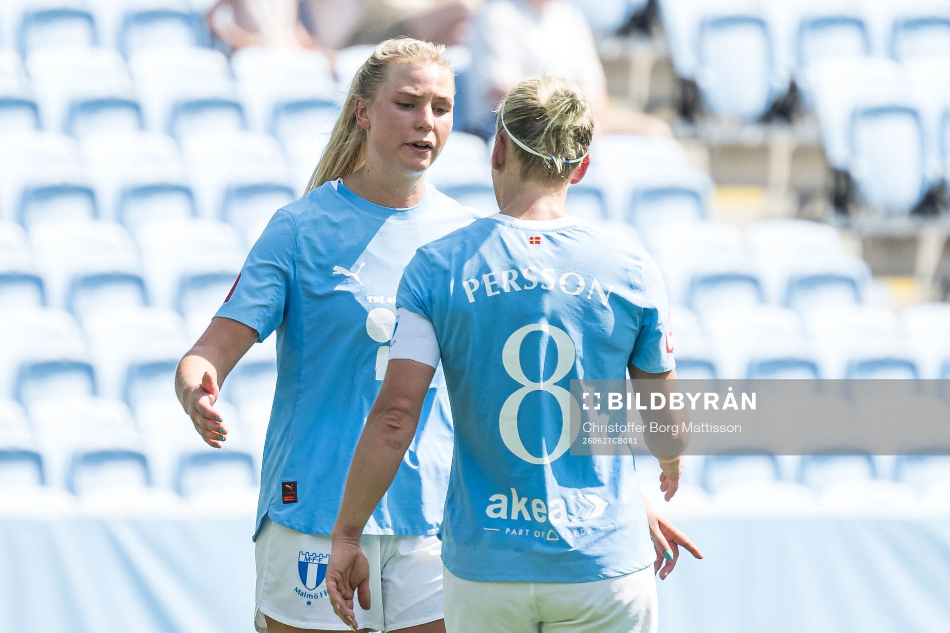 Malmö FFs Ellen Löfqvist och Mia Persson