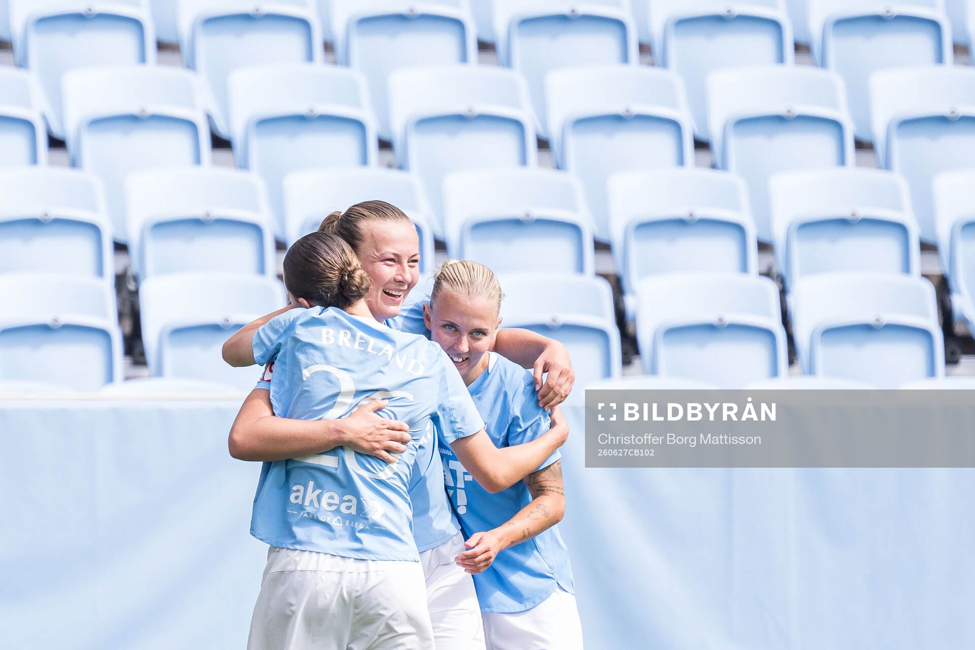 Malmö FFs Sara Kanutte Sørensen Fornes jublar